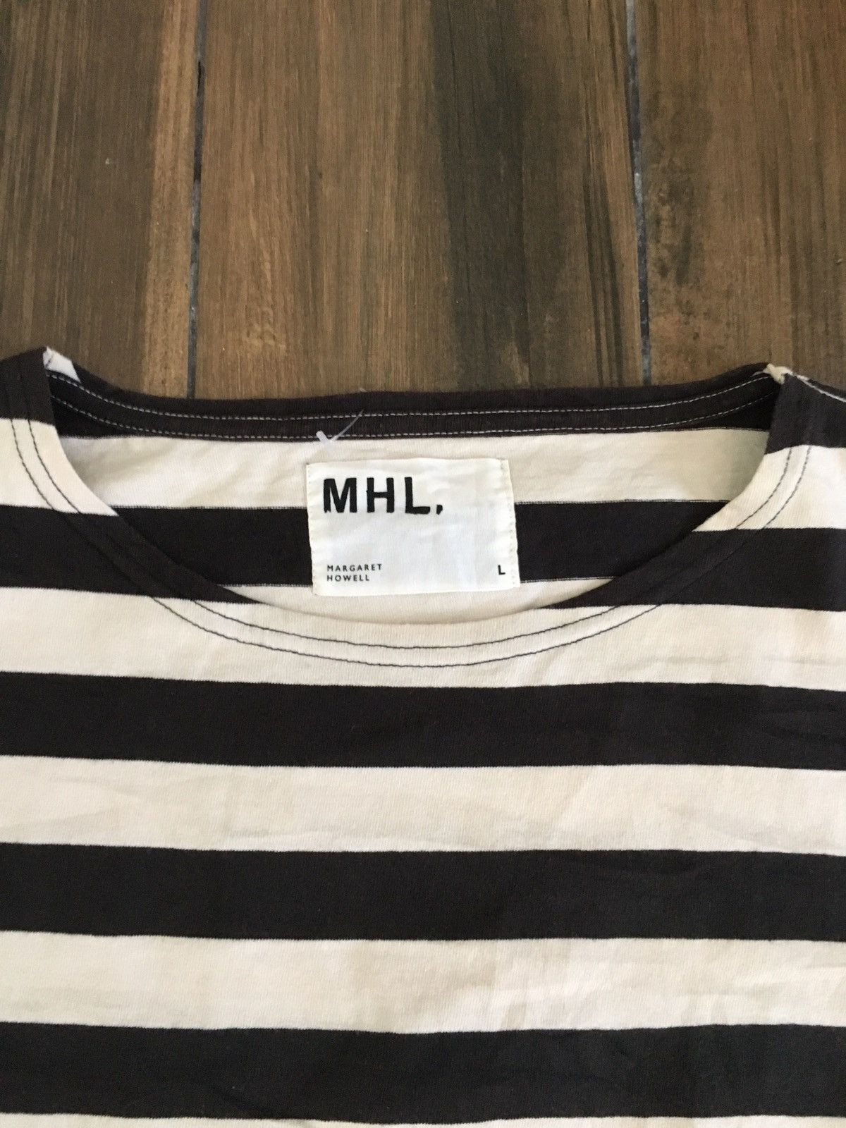 Margaret Howell MARGARET HOWELL BLACK & WHITE PRISONER STRIPED TEE Size US L / EU 52-54 / 3 - 2 Thumbnail
