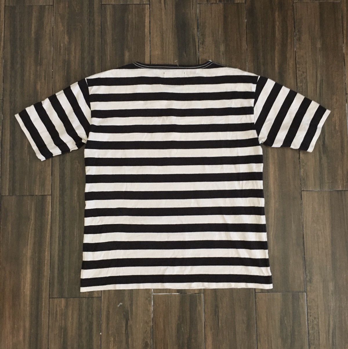 Margaret Howell MARGARET HOWELL BLACK & WHITE PRISONER STRIPED TEE Size US L / EU 52-54 / 3 - 3 Thumbnail