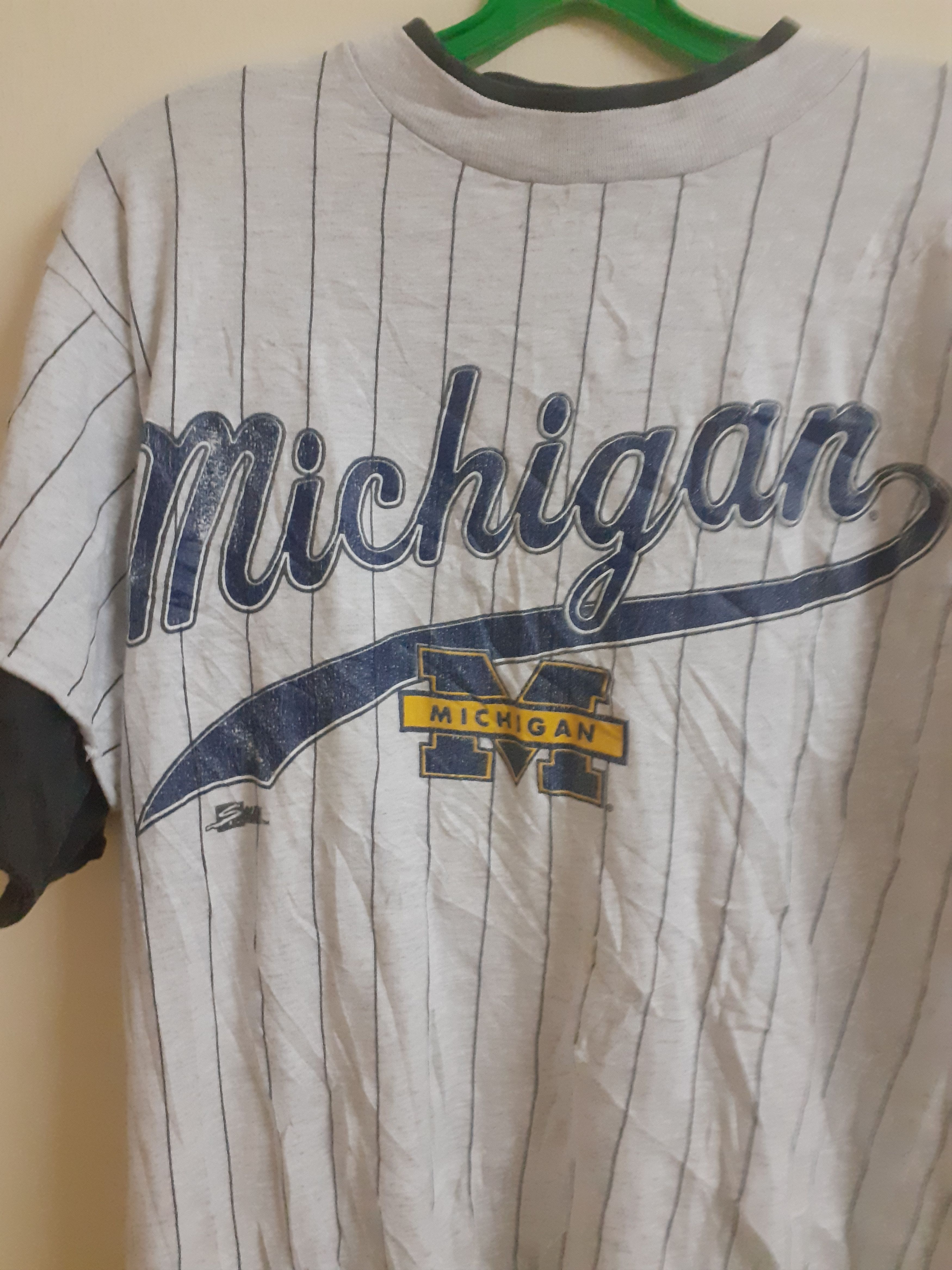 Salem Sportswear Very Rare Vintage Michigan Baseball Jersey T Shirt Size US M / EU 48-50 / 2 - 4 Thumbnail
