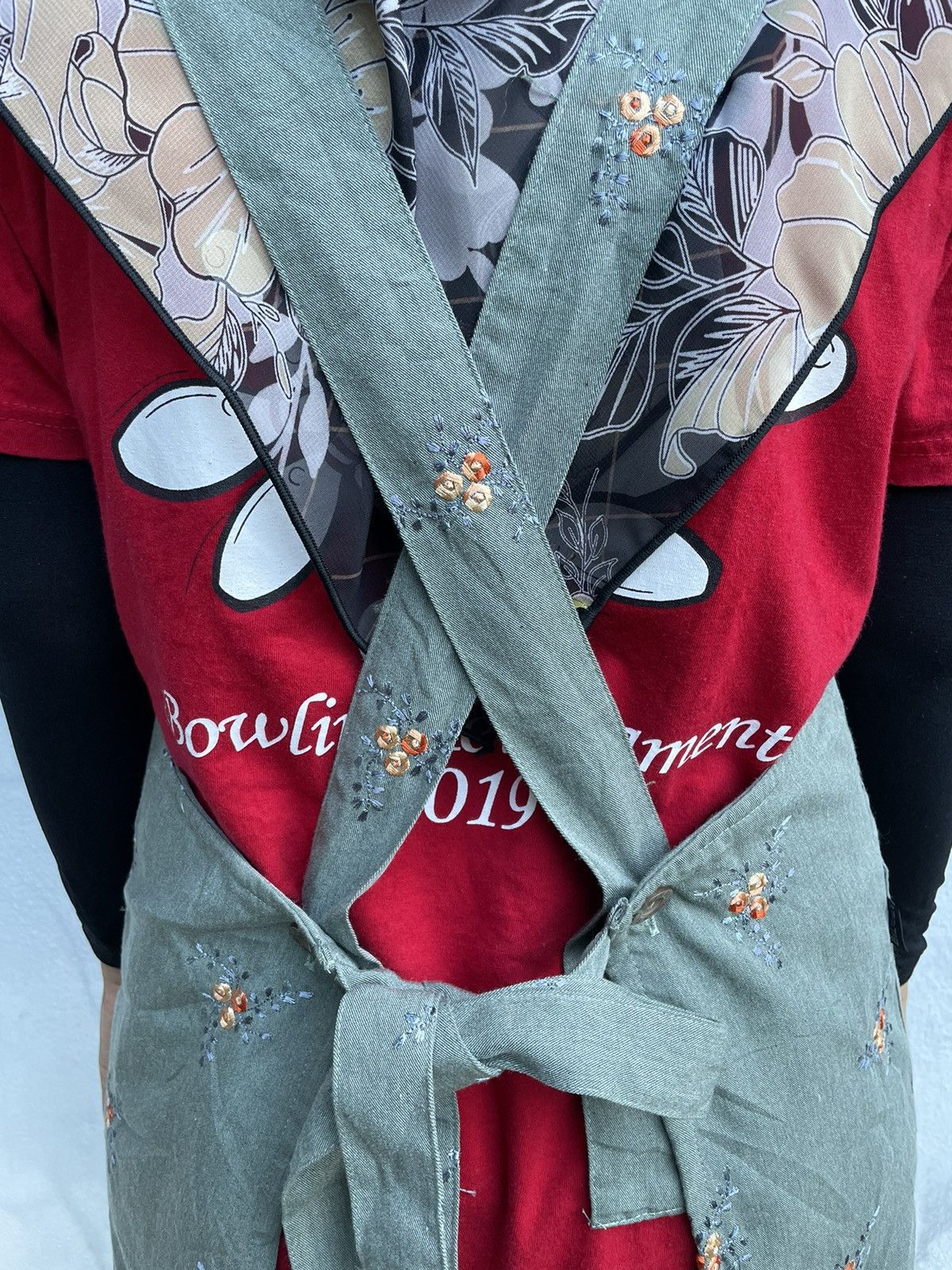 Balmain 🔥Balmain Paris Embroidery Floral Apron🔥 Size ONE SIZE - 14 Thumbnail
