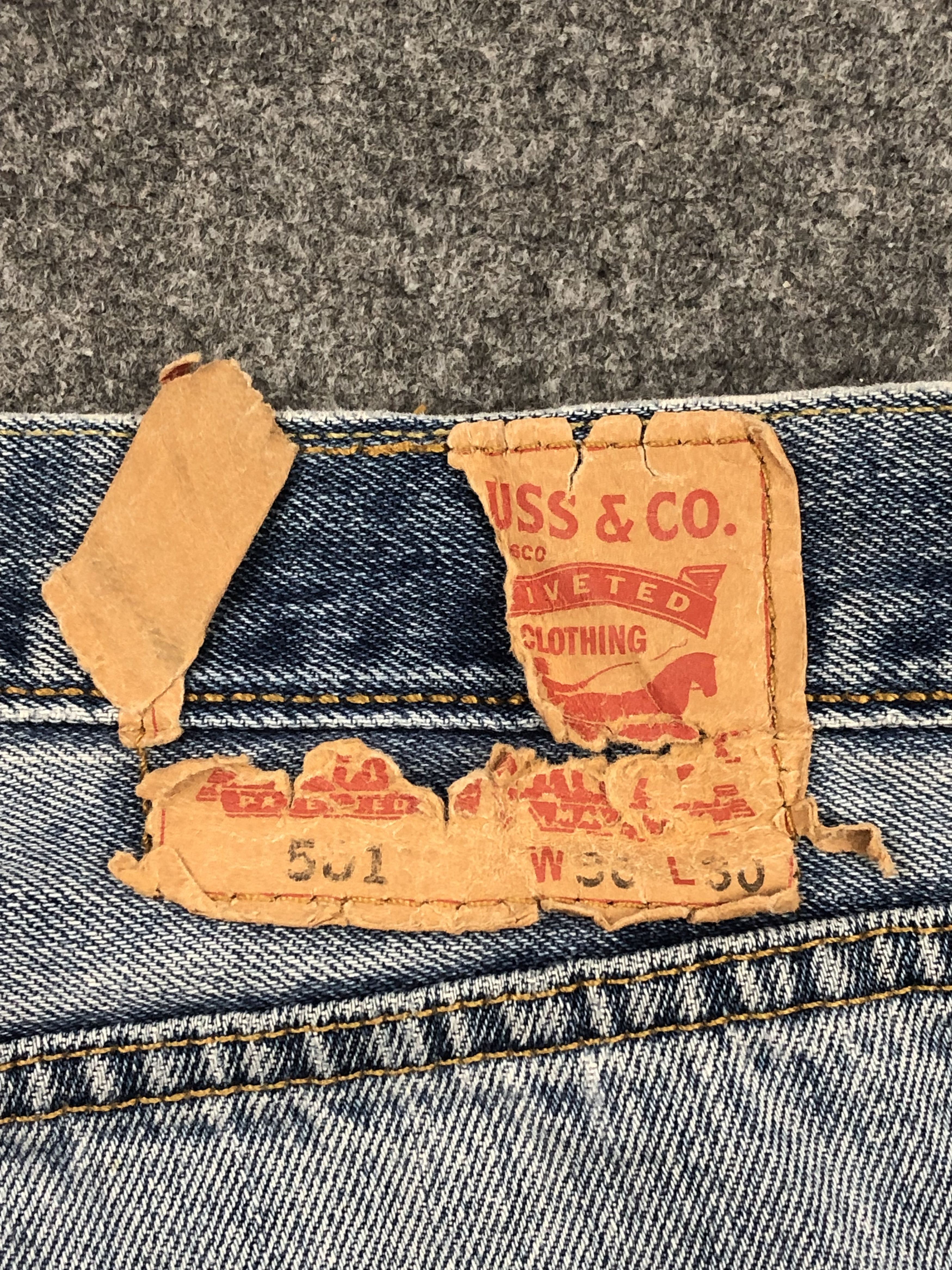 Levi's × Vintage Vintage Levis 501 Faded Blue Jeans Size US 37 - 5 Thumbnail