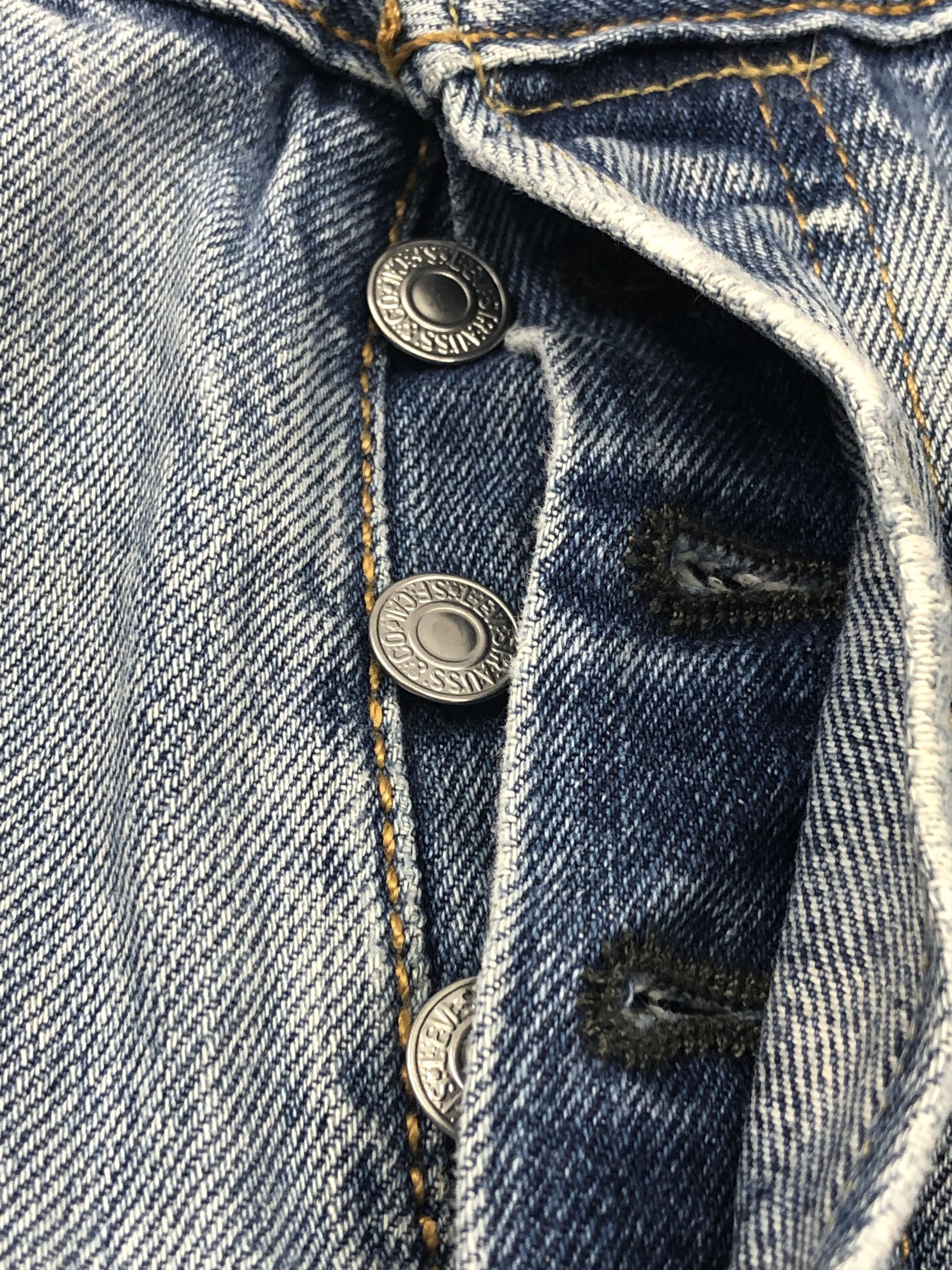 Levi's × Vintage Vintage Levis 501 Faded Blue Jeans Size US 37 - 11 Thumbnail