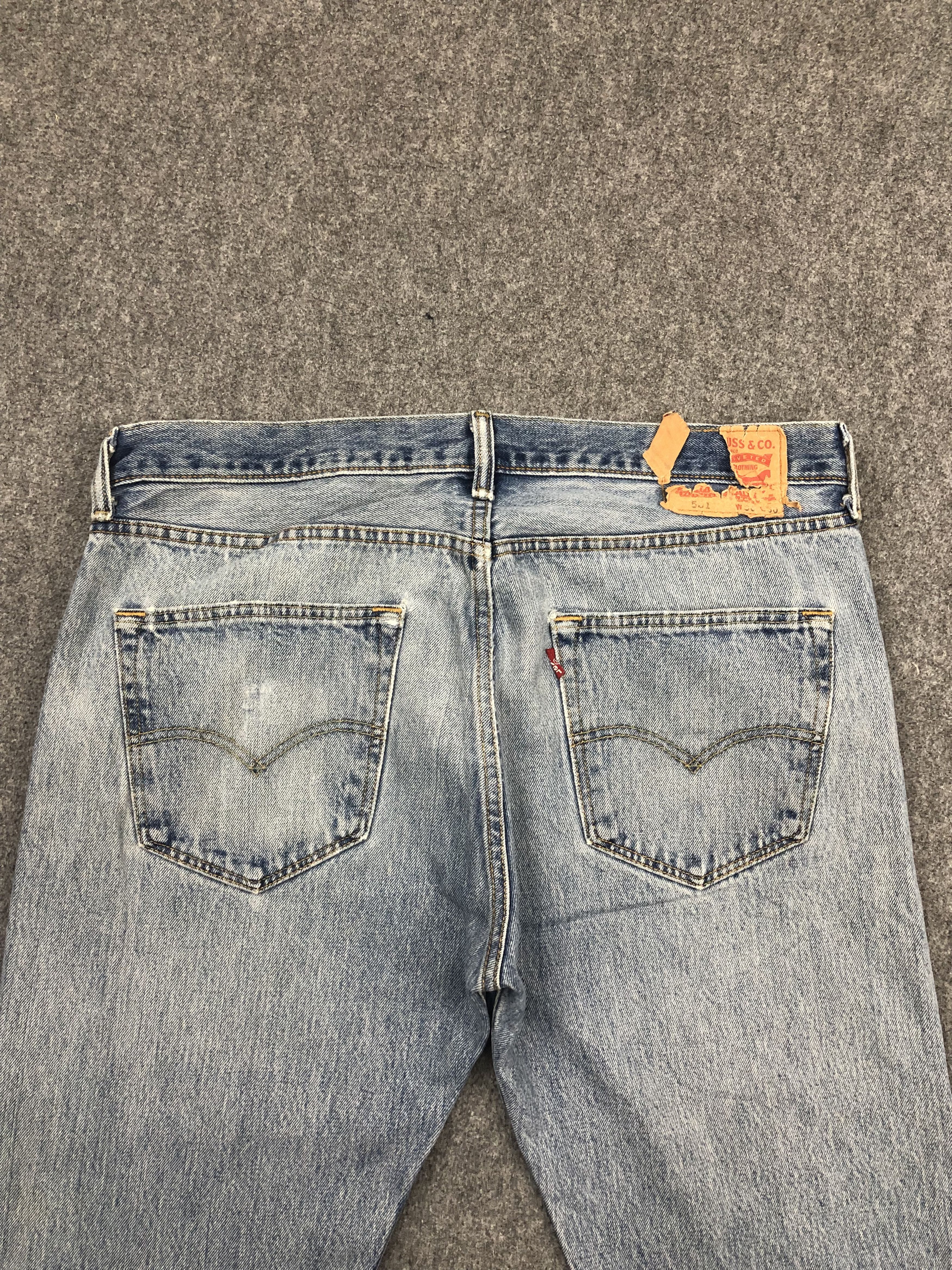 Levi's × Vintage Vintage Levis 501 Faded Blue Jeans Size US 37 - 4 Thumbnail