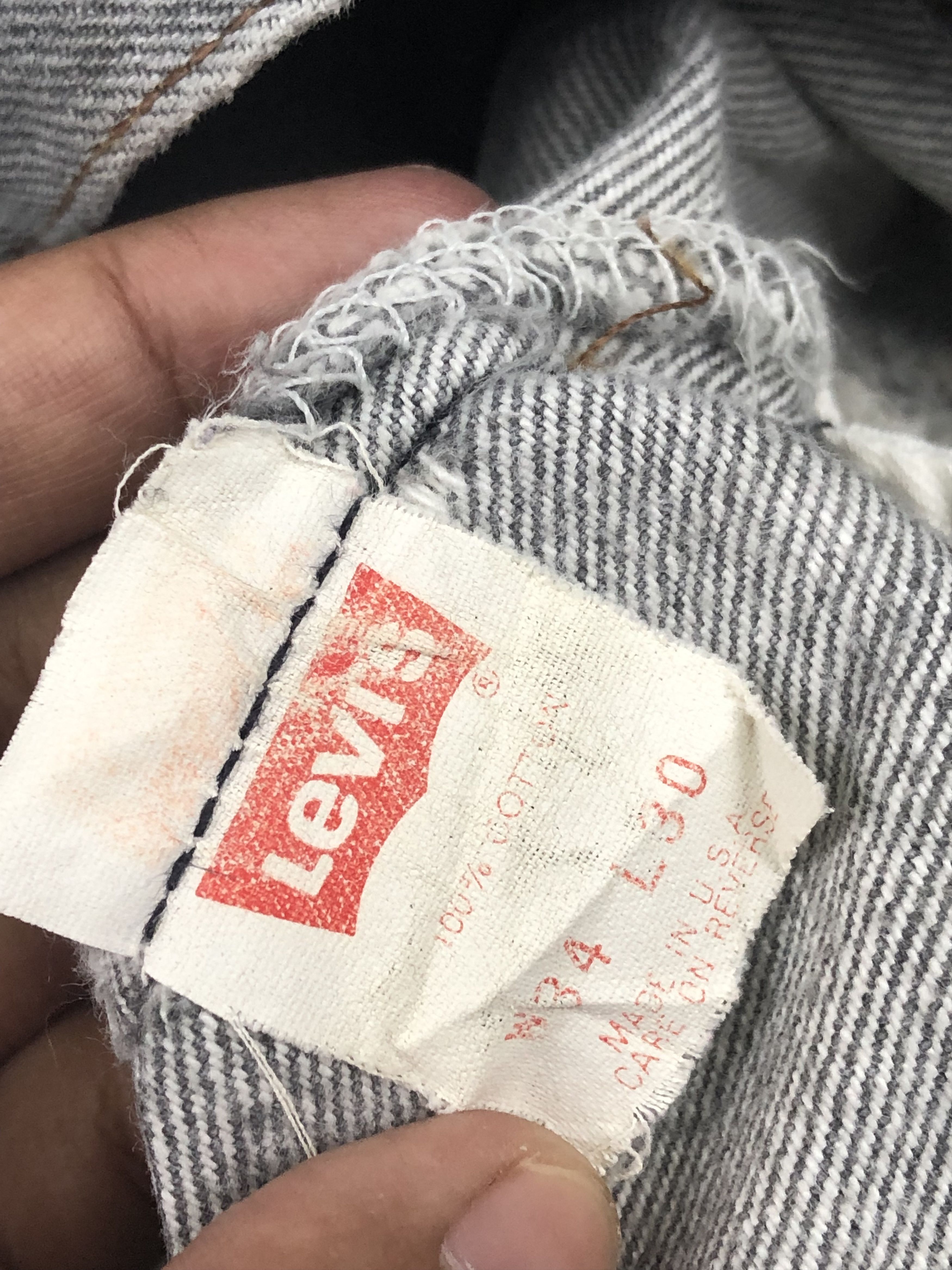 Levi's × Vintage Vintage 90s Distressed Levis 501 Faded Black Jeans Size US 34 / EU 50 - 7 Thumbnail