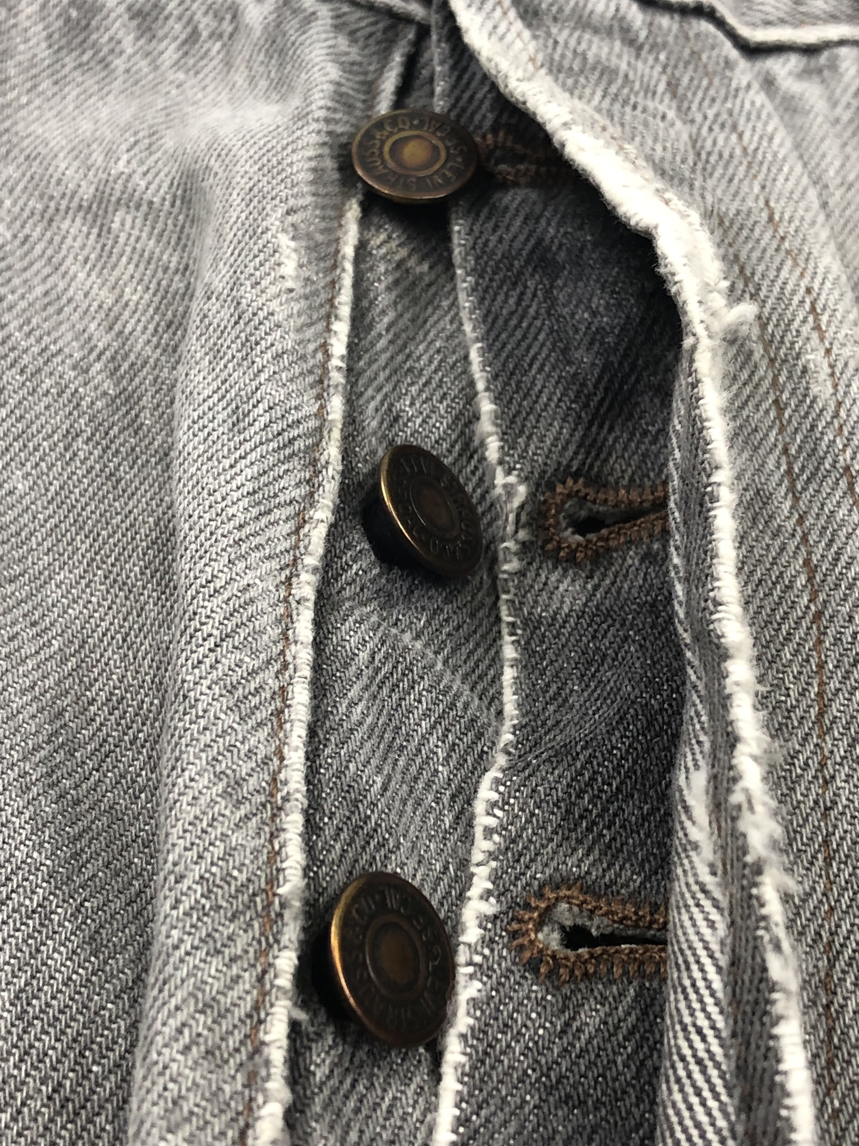 Levi's × Vintage Vintage 90s Distressed Levis 501 Faded Black Jeans Size US 34 / EU 50 - 12 Thumbnail