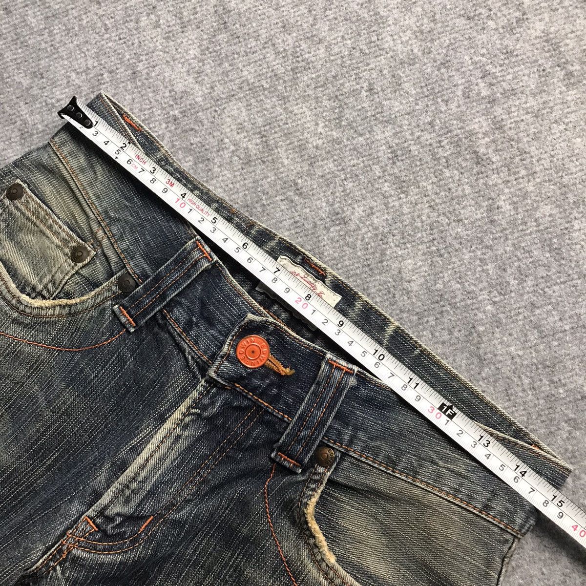 Japanese Brand RUSTY DISTRESSED🔥EDWIN XV DENIM PANTS Size US 30 / EU 46 - 17 Thumbnail