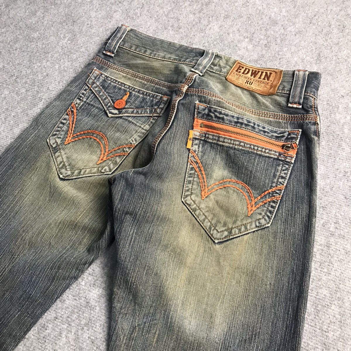 Japanese Brand RUSTY DISTRESSED🔥EDWIN XV DENIM PANTS Size US 30 / EU 46 - 11 Thumbnail