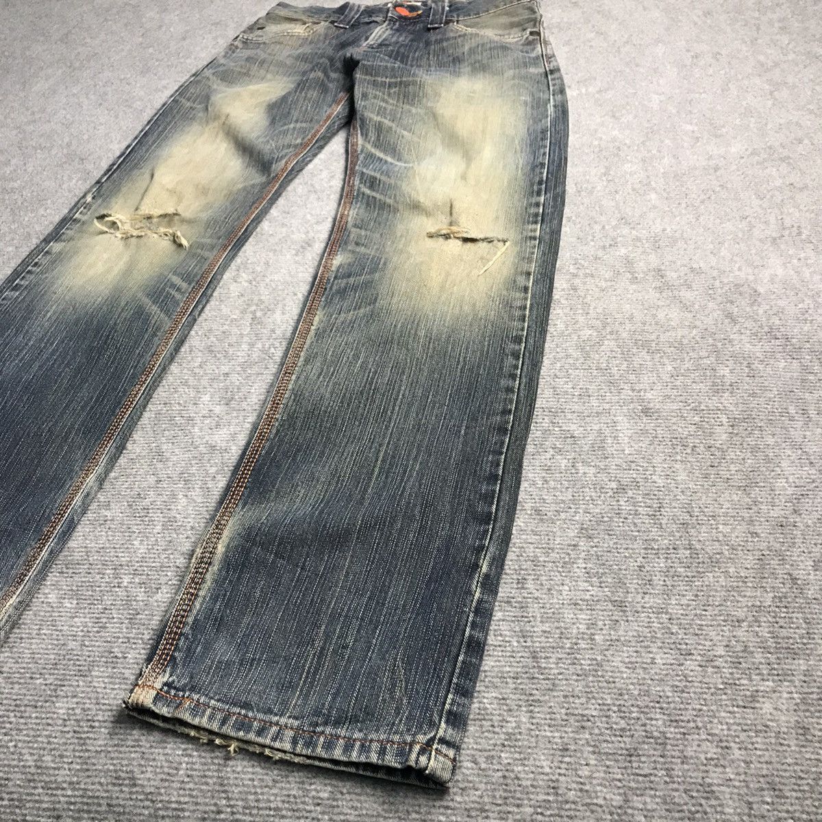 Japanese Brand RUSTY DISTRESSED🔥EDWIN XV DENIM PANTS Size US 30 / EU 46 - 6 Thumbnail