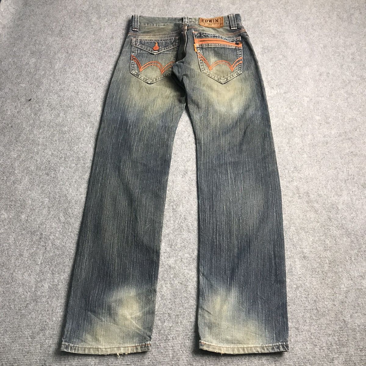Japanese Brand RUSTY DISTRESSED🔥EDWIN XV DENIM PANTS Size US 30 / EU 46 - 7 Thumbnail