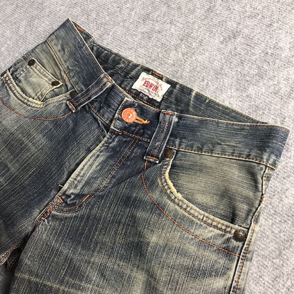 Japanese Brand RUSTY DISTRESSED🔥EDWIN XV DENIM PANTS Size US 30 / EU 46 - 13 Thumbnail