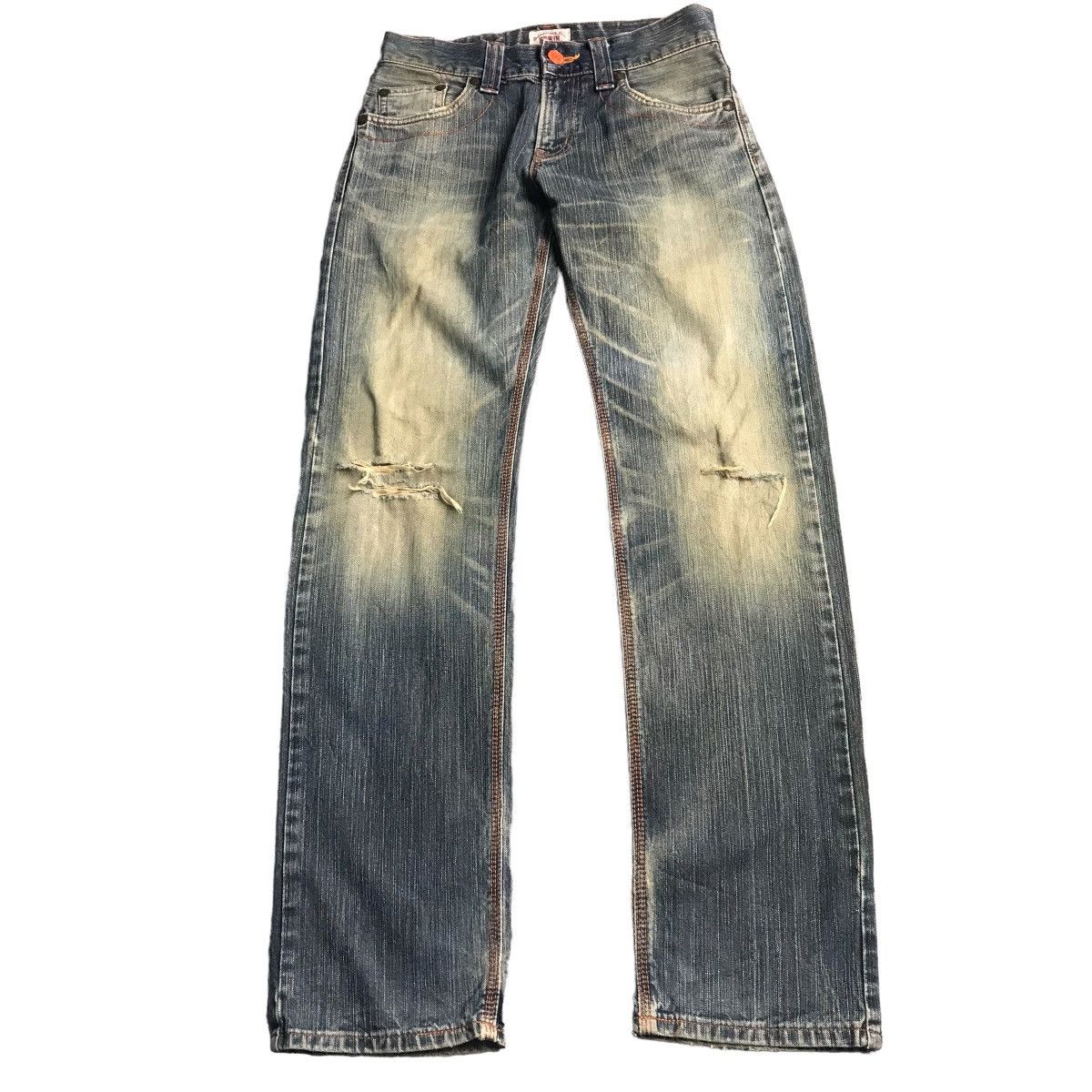 Japanese Brand RUSTY DISTRESSED🔥EDWIN XV DENIM PANTS Size US 30 / EU 46 - 1 Thumbnail