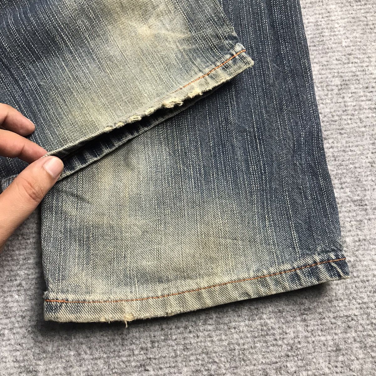 Japanese Brand RUSTY DISTRESSED🔥EDWIN XV DENIM PANTS Size US 30 / EU 46 - 10 Thumbnail