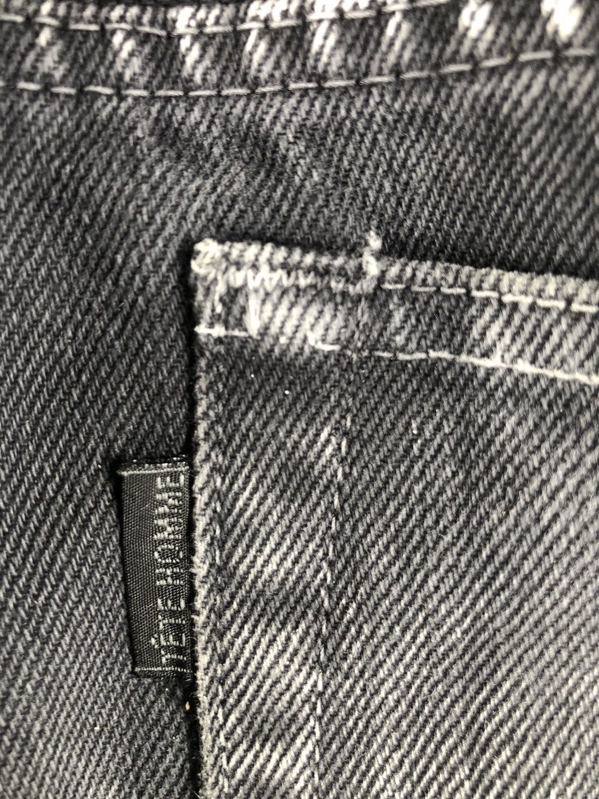 Issey Miyake Tete homme Flared Jeans Distressed Denim Issey Miyake Size US 33 - 16 Thumbnail