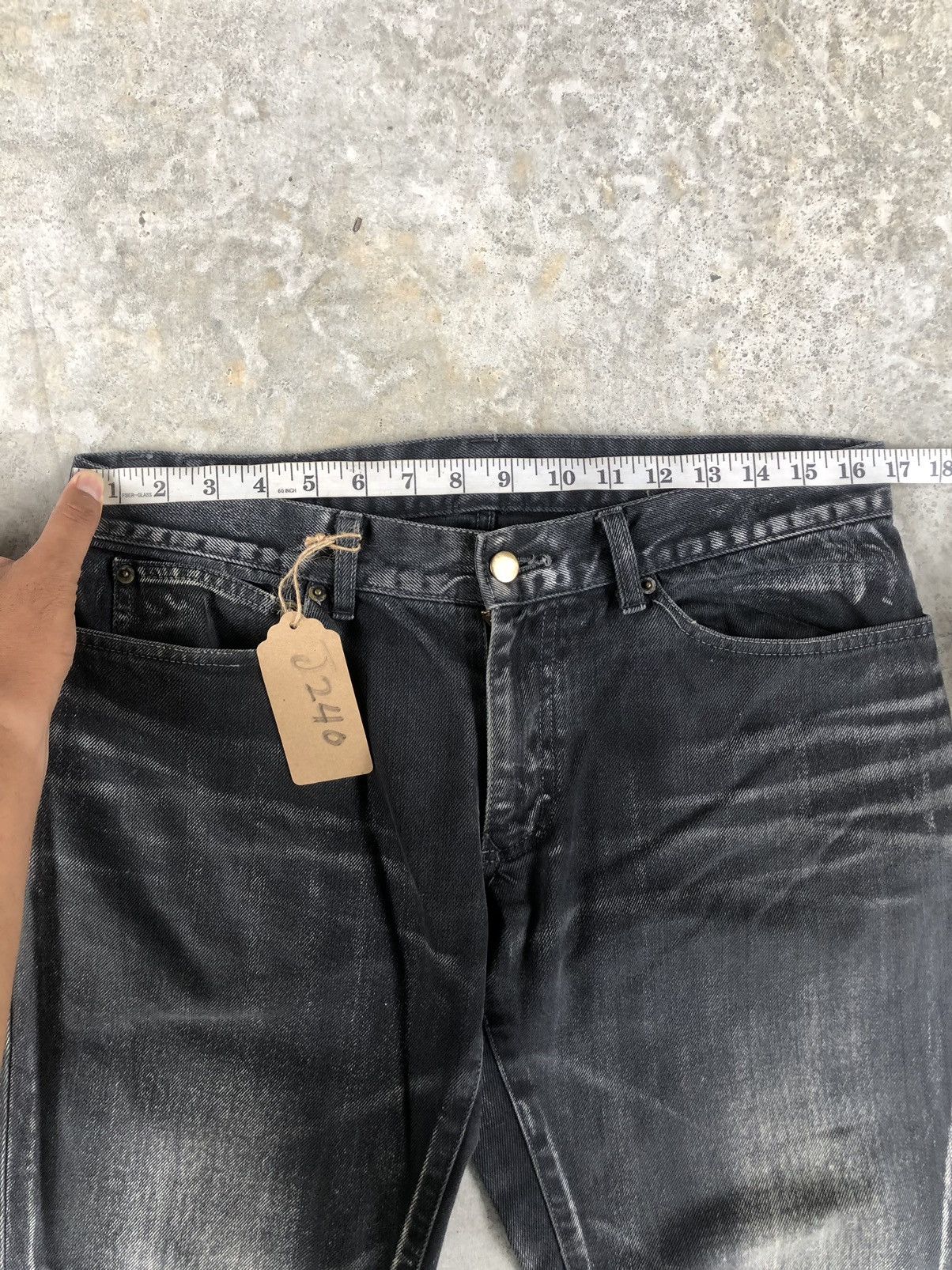 Issey Miyake Tete homme Flared Jeans Distressed Denim Issey Miyake Size US 33 - 13 Thumbnail