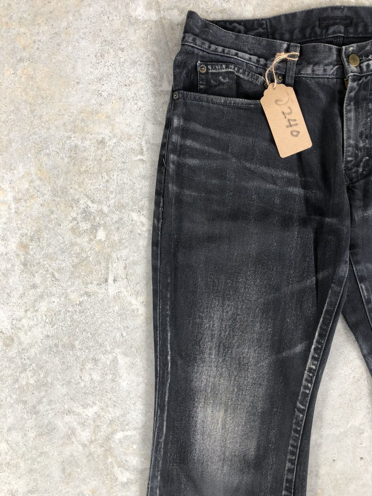Issey Miyake Tete homme Flared Jeans Distressed Denim Issey Miyake Size US 33 - 5 Thumbnail