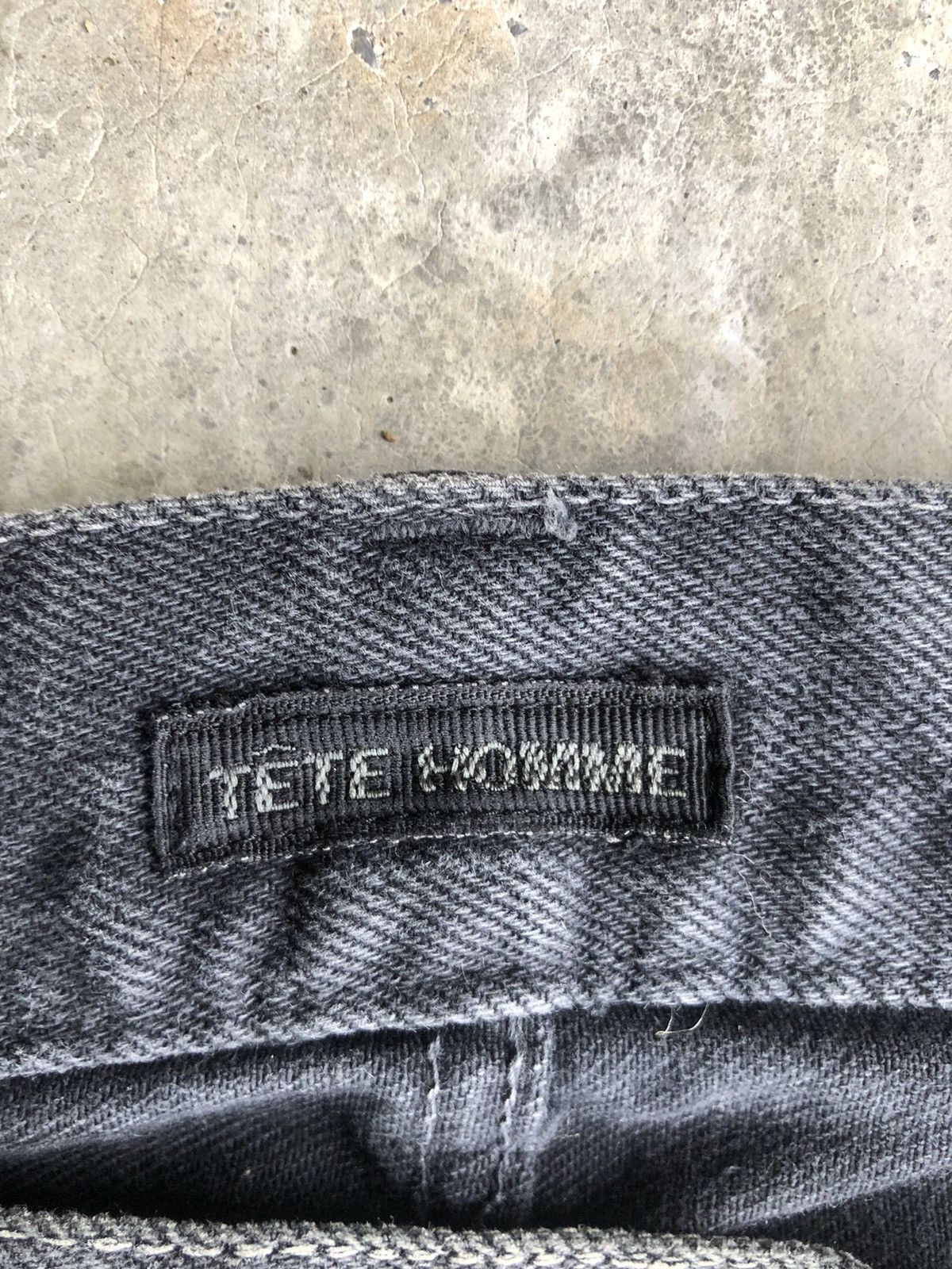 Issey Miyake Tete homme Flared Jeans Distressed Denim Issey Miyake Size US 33 - 14 Thumbnail