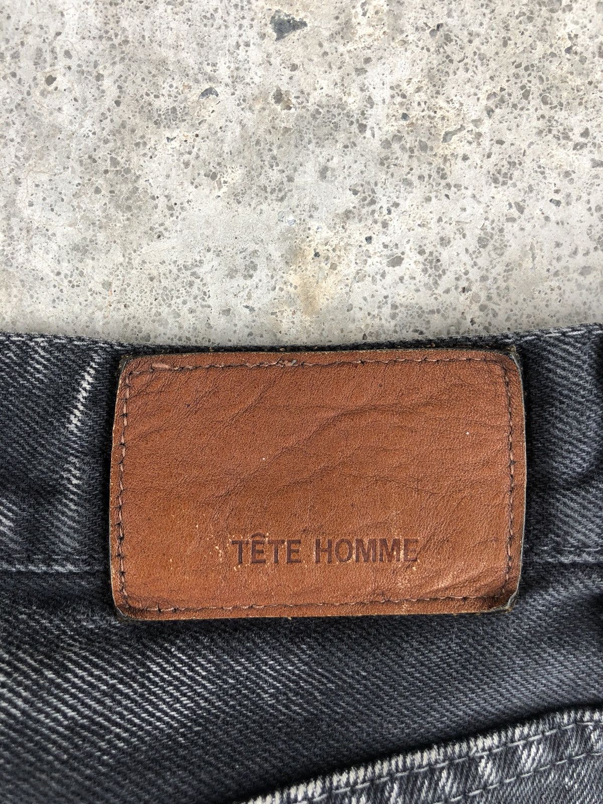 Issey Miyake Tete homme Flared Jeans Distressed Denim Issey Miyake Size US 33 - 15 Thumbnail