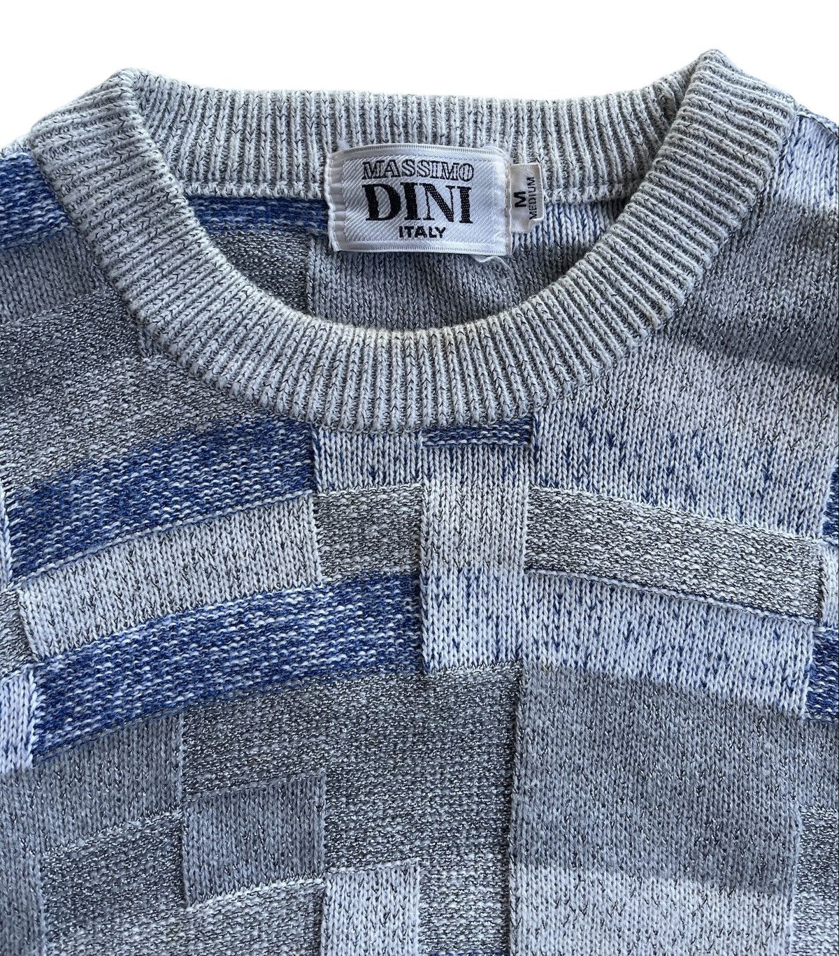 Vintage Vintage Massimo Dini Italian Plaid Knitted Sweater Size US M / EU 48-50 / 2 - 3 Thumbnail
