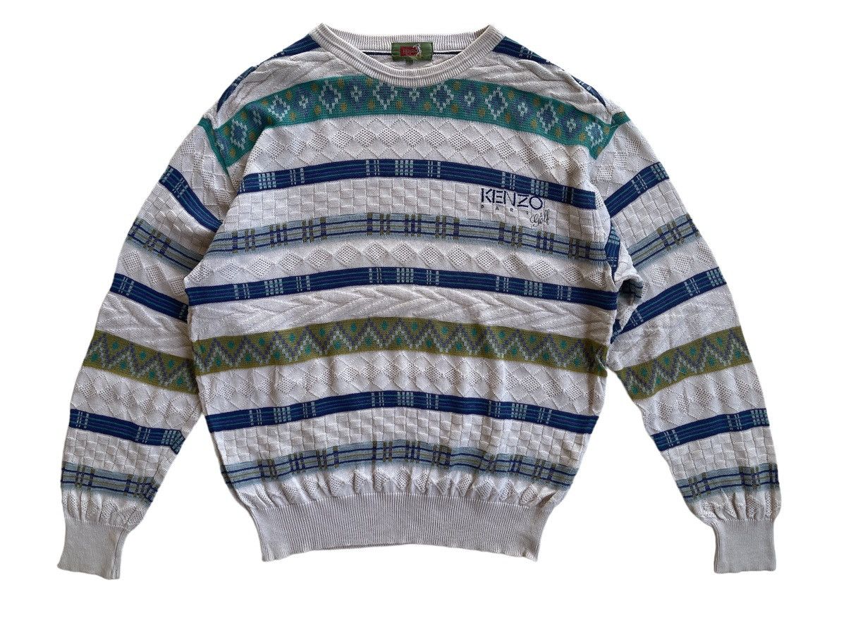 Kenzo Kenzo Paris Golf Printed Sweater Knitwear Size US L / EU 52-54 / 3 - 3 Thumbnail