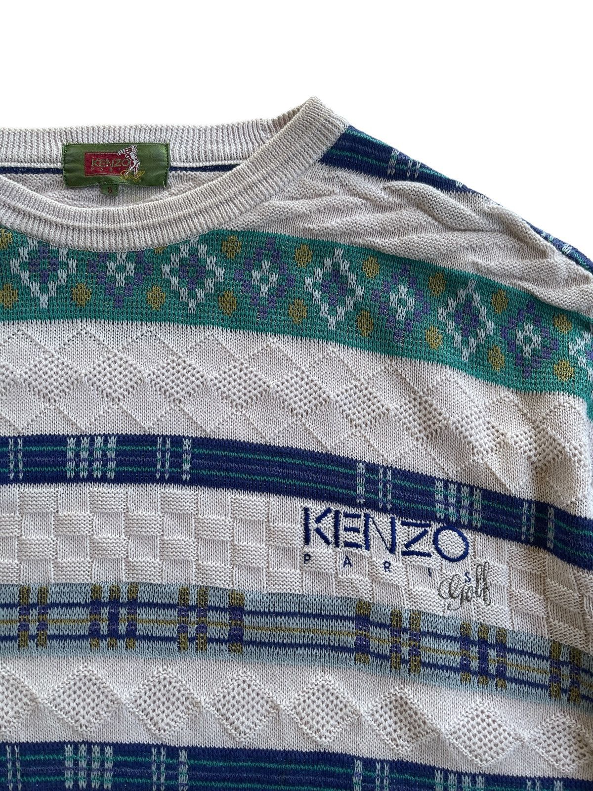 Kenzo Kenzo Paris Golf Printed Sweater Knitwear Size US L / EU 52-54 / 3 - 5 Thumbnail