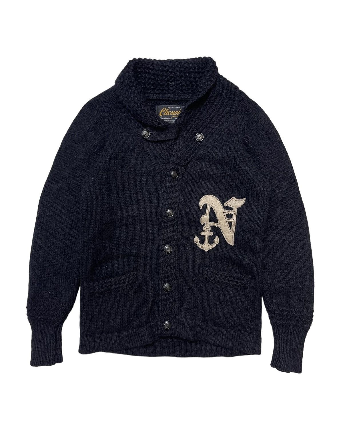 Sugar Cane SUGAR CANE CHESWICK TOYO ENTERPRISE CABLE KNIT JACKET Size US S / EU 44-46 / 1 - 3 Thumbnail