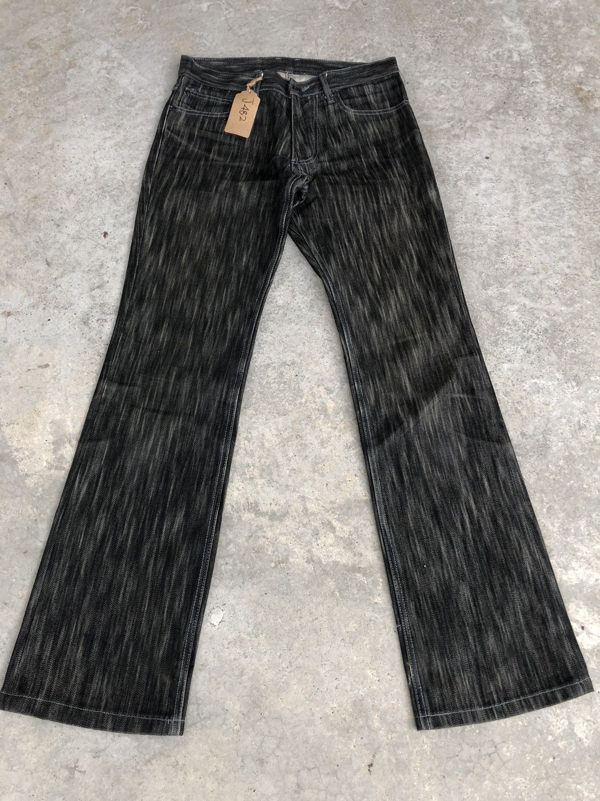 If Six Was Nine Monsieur Flared Jeans Hickory Distressed Jeans Size US 31 - 2 Thumbnail