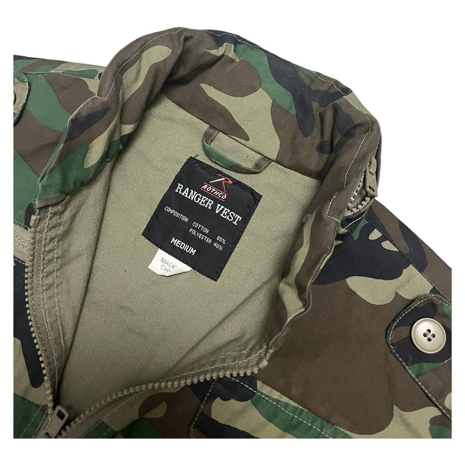 Vintage Vintage ROTHCO Ranger Vest Outdoor Forest Army Camo Vest Size US M / EU 48-50 / 2 - 3 Thumbnail