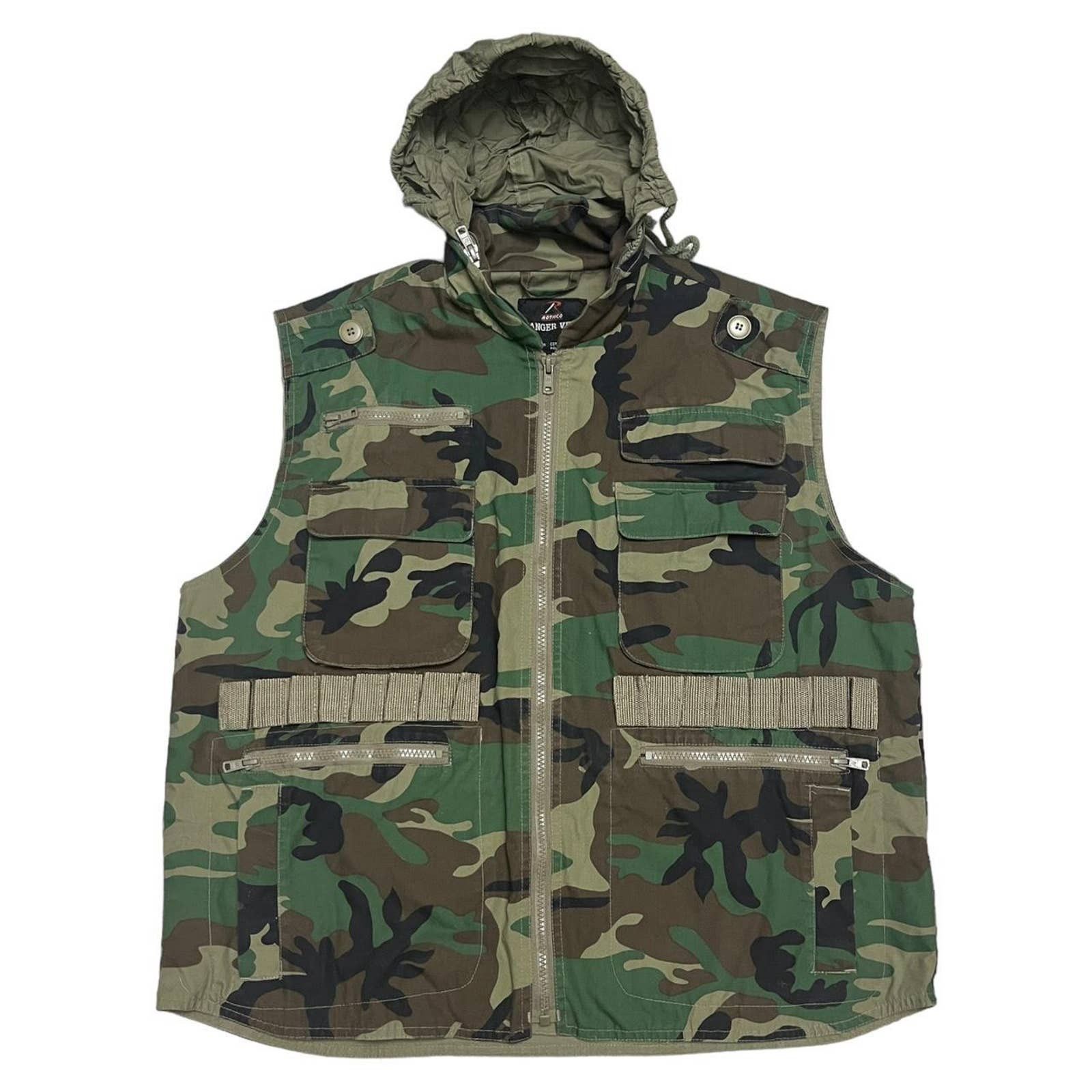 Vintage Vintage ROTHCO Ranger Vest Outdoor Forest Army Camo Vest Size US M / EU 48-50 / 2 - 1 Thumbnail