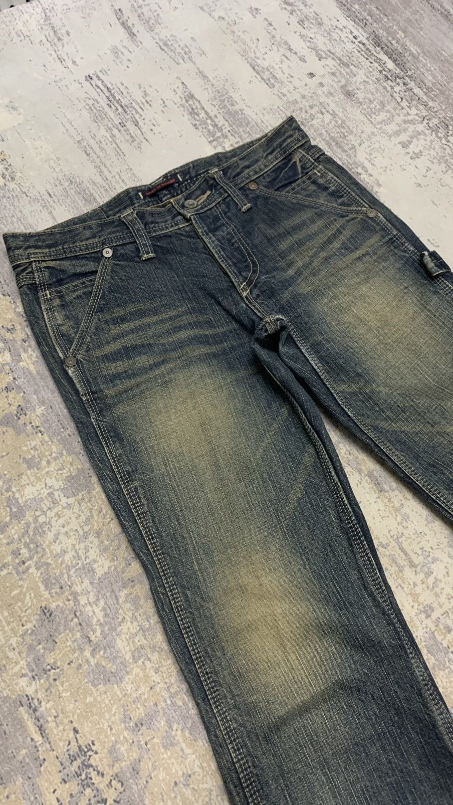 If Six Was Nine Archive Blue Way Japan Mud Wash Flare Jeans Y2K Grunge 30 Size US 30 / EU 46 - 2 Thumbnail