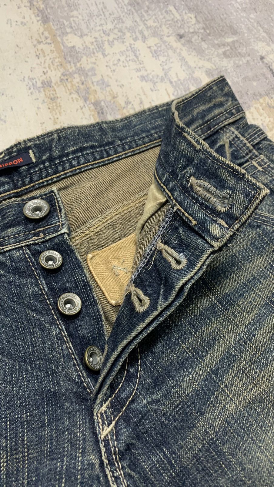 If Six Was Nine Archive Blue Way Japan Mud Wash Flare Jeans Y2K Grunge 30 Size US 30 / EU 46 - 5 Thumbnail