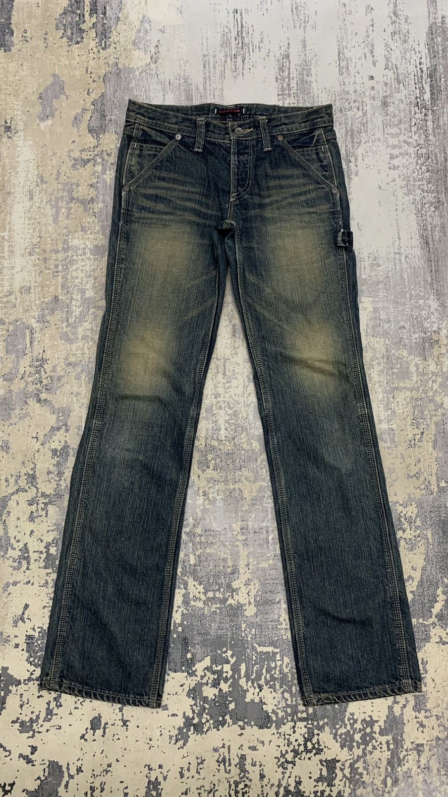 Japanese Brand Blue Way Mud Wash Style Denim Jeans 30x33