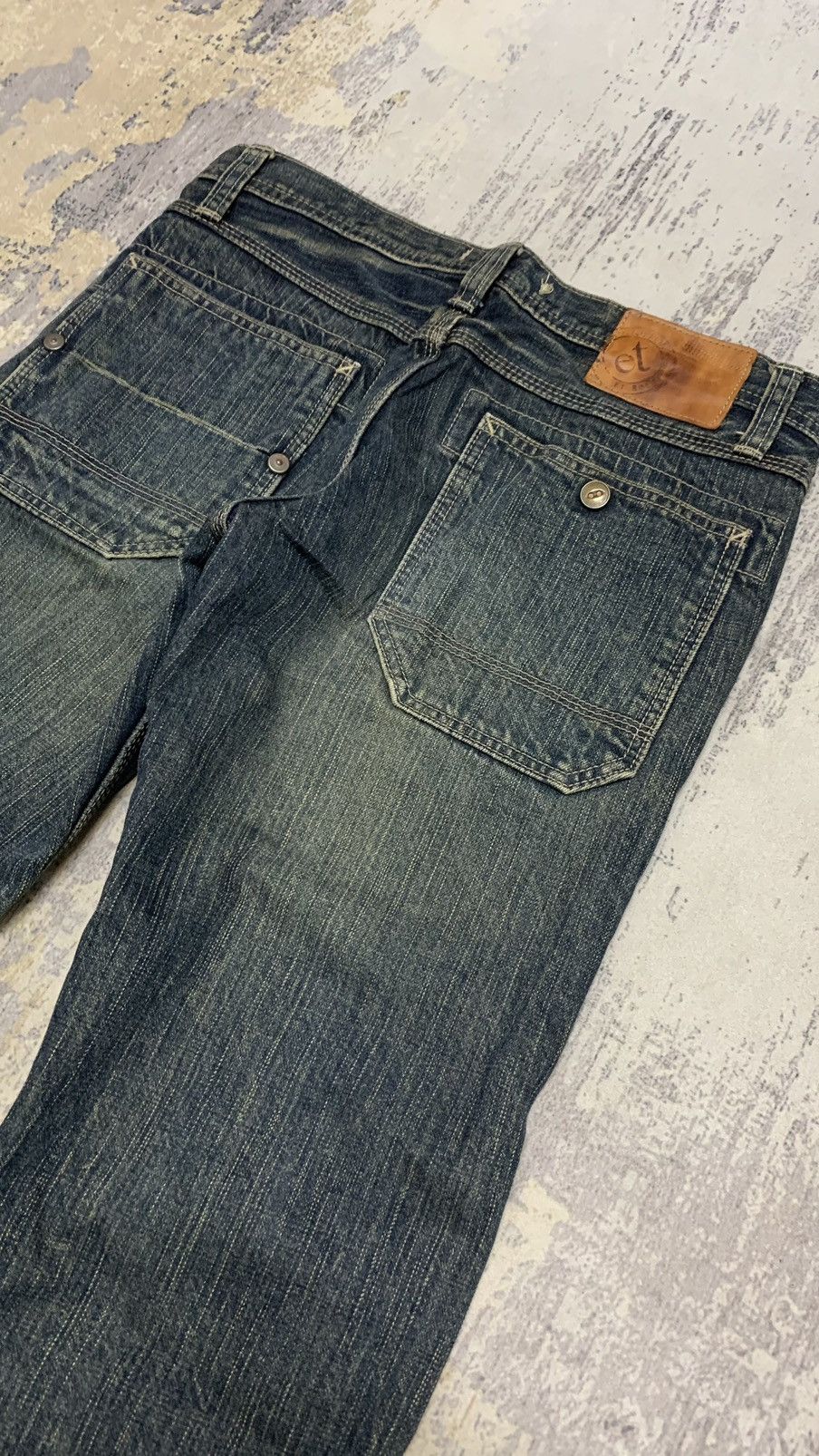 If Six Was Nine Archive Blue Way Japan Mud Wash Flare Jeans Y2K Grunge 30 Size US 30 / EU 46 - 9 Thumbnail