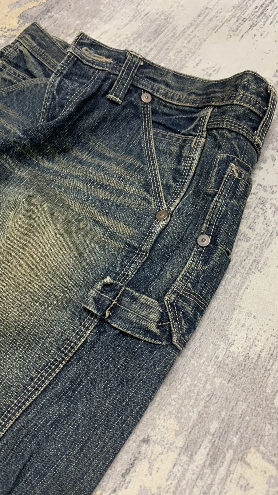 If Six Was Nine Archive Blue Way Japan Mud Wash Flare Jeans Y2K Grunge 30 Size US 30 / EU 46 - 4 Thumbnail