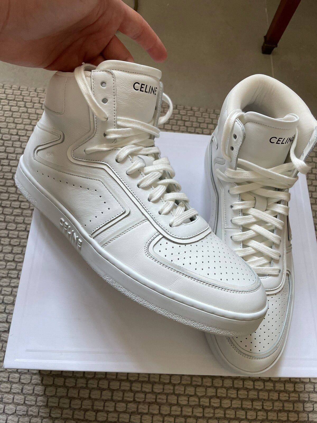 Pre-owned Celine Ct-01 “z” Sneakers In White