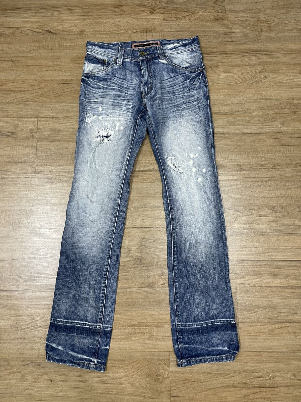 Issey Miyake Tete Homme Distressed Jeans Size US 32 / EU 48 - 1 Thumbnail