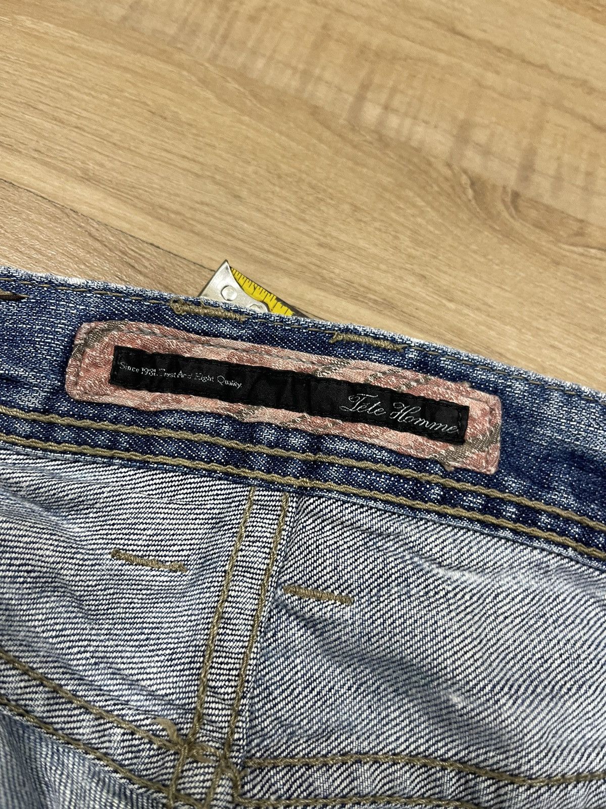 Issey Miyake Tete Homme Distressed Jeans Size US 32 / EU 48 - 4 Thumbnail