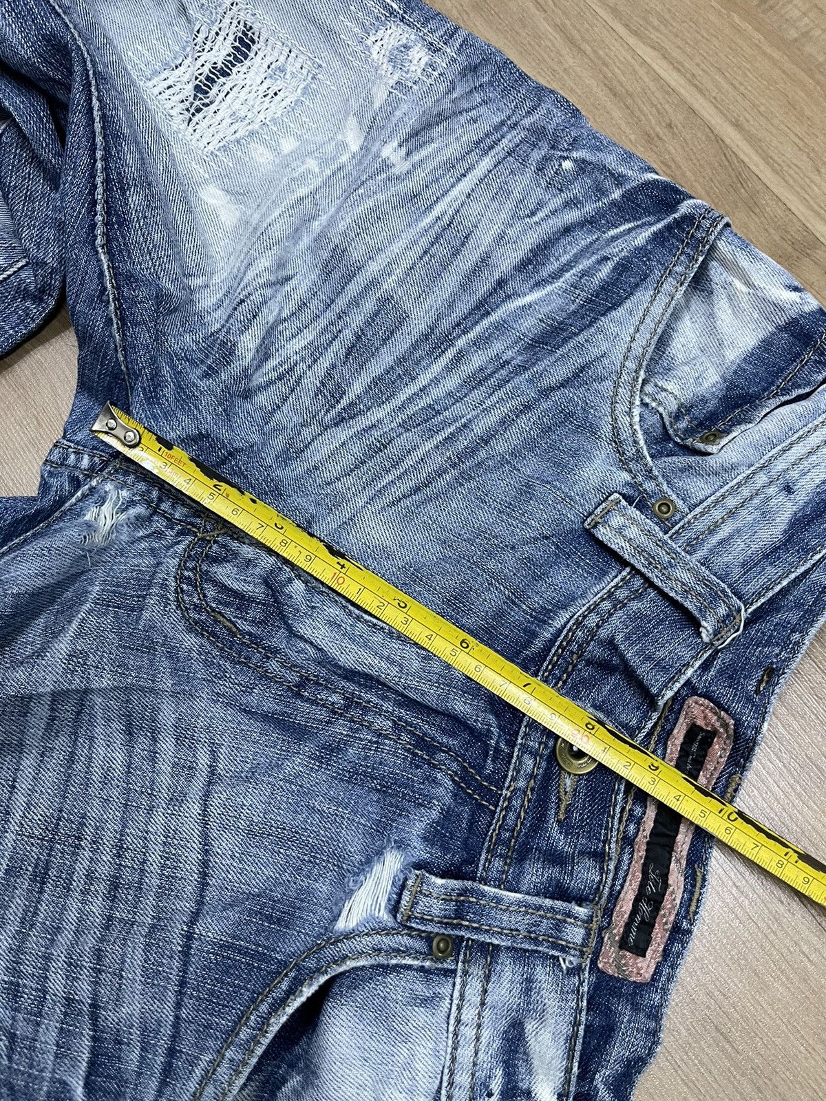 Issey Miyake Tete Homme Distressed Jeans Size US 32 / EU 48 - 10 Thumbnail