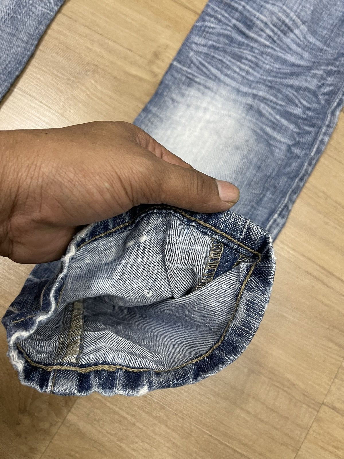 Issey Miyake Tete Homme Distressed Jeans Size US 32 / EU 48 - 8 Thumbnail