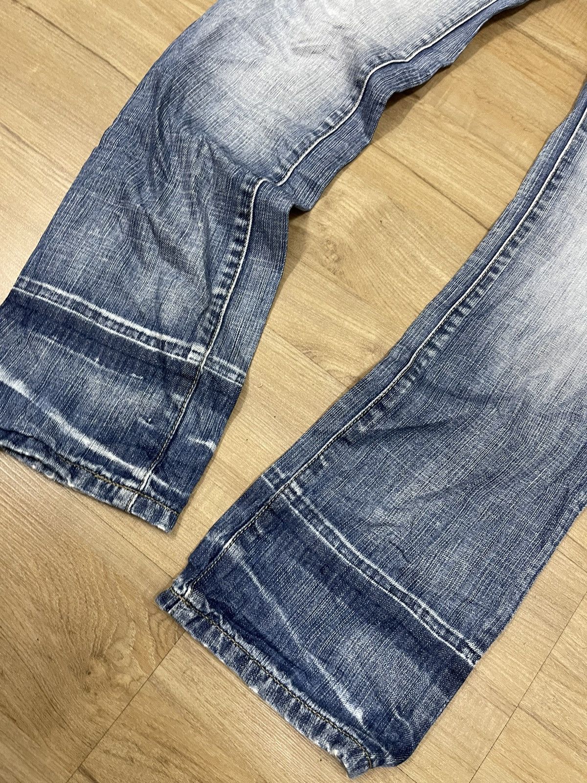 Issey Miyake Tete Homme Distressed Jeans Size US 32 / EU 48 - 2 Thumbnail