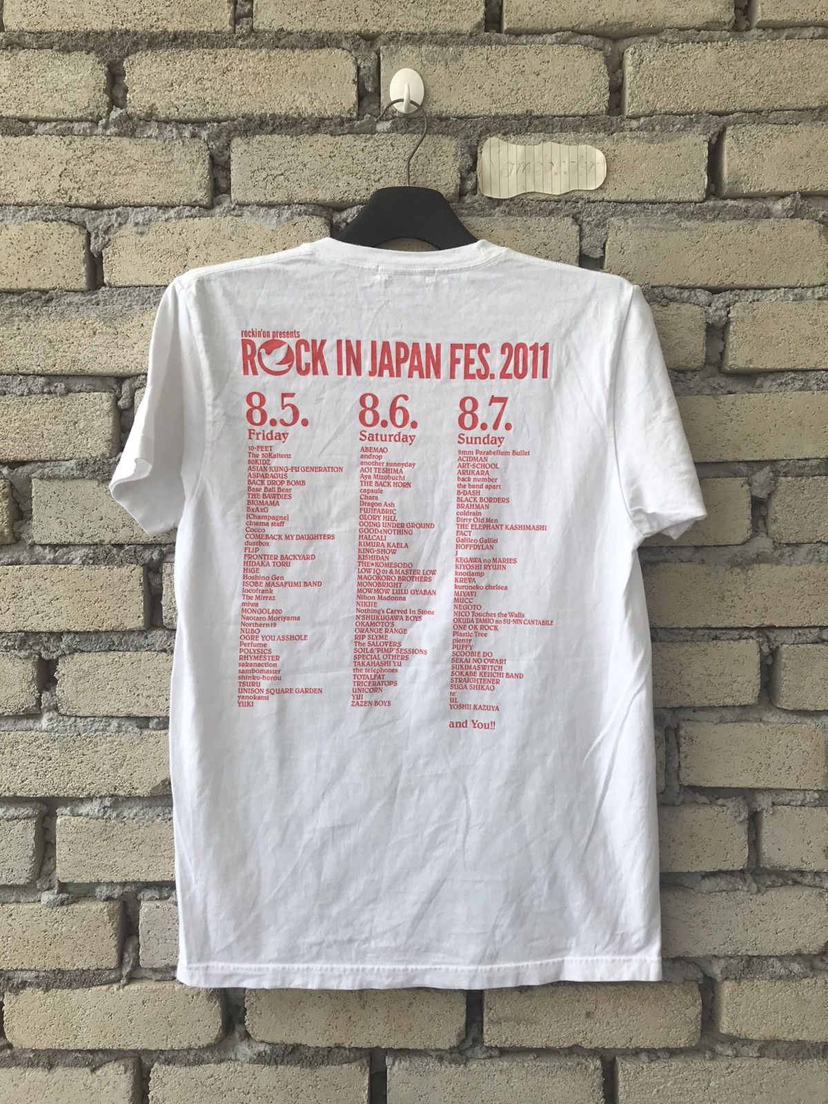 Band Tees × Japanese Brand Rock In Japan festival Tee Rockin’on Present Band Tees Size US M / EU 48-50 / 2 - 2 Thumbnail