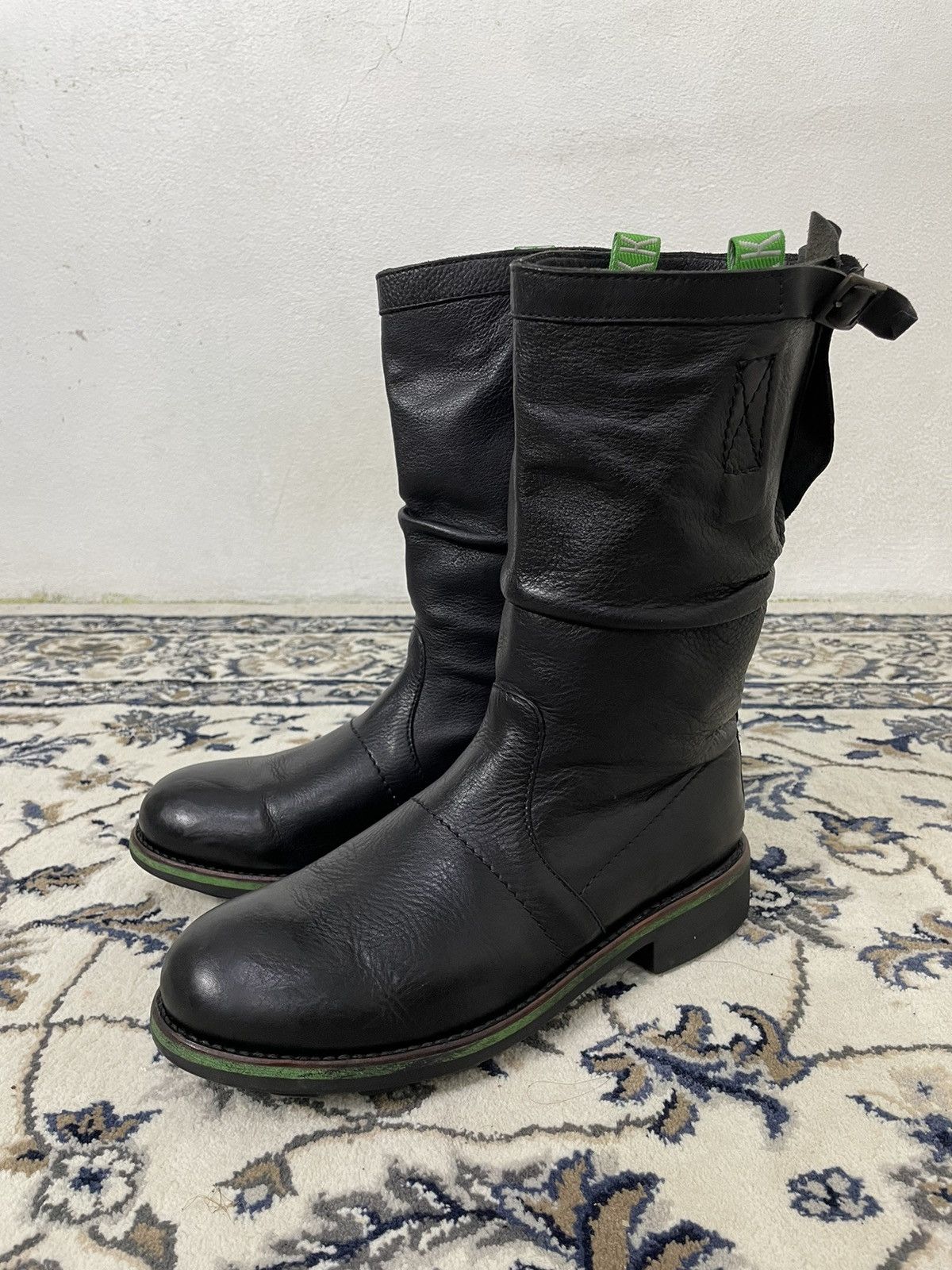 Dirk Bikkembergs 1999 Dirk Bikkembergs Leather Archive Boots Size US 10 / EU 43 - 3 Thumbnail