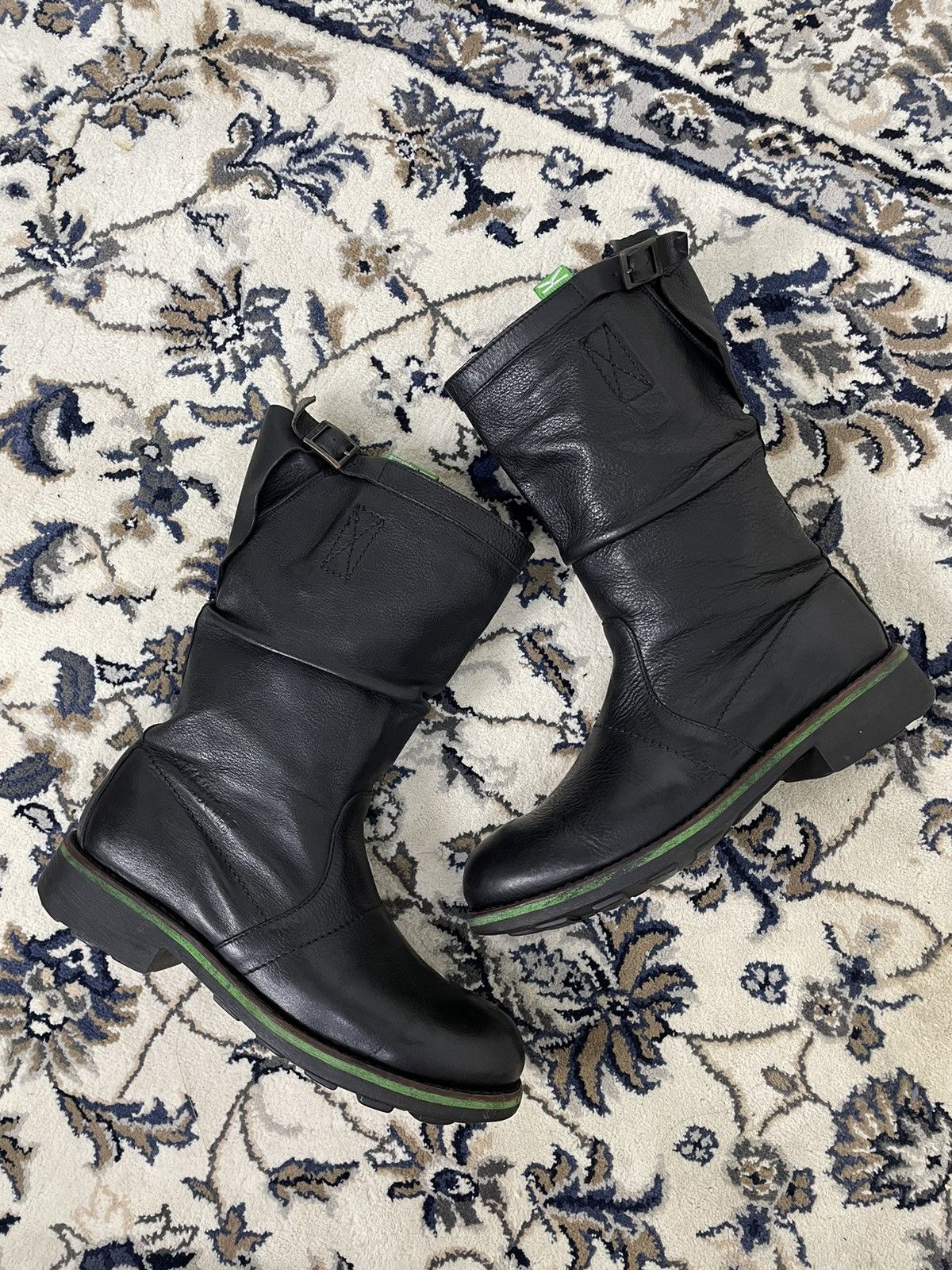 Dirk Bikkembergs 1999 Dirk Bikkembergs Leather Archive Boots Size US 10 / EU 43 - 2 Thumbnail