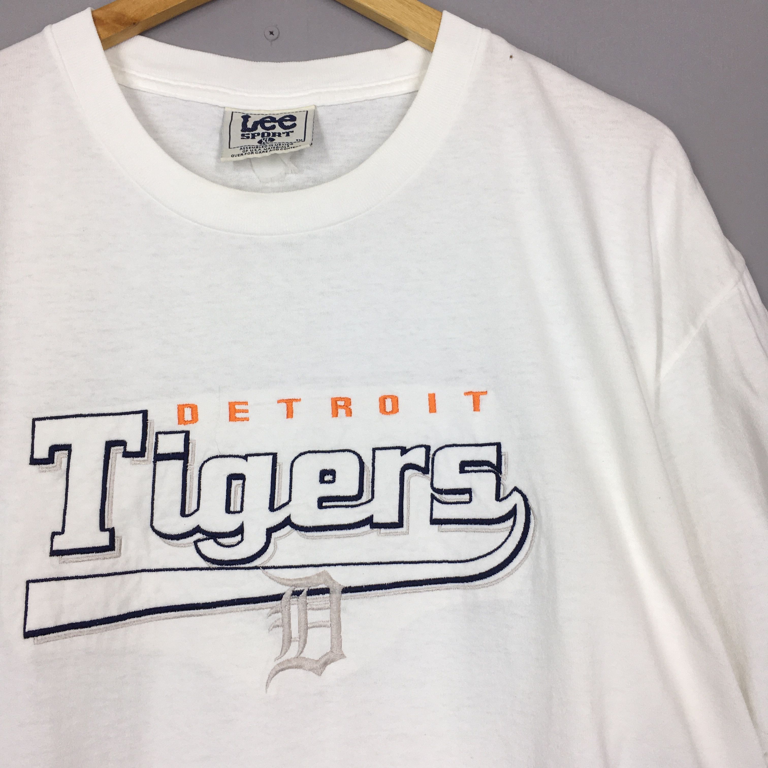 MLB Vintage Detroit Tigers MLB White T Shirt XLarge Size US XL / EU 56 / 4 - 2 Thumbnail