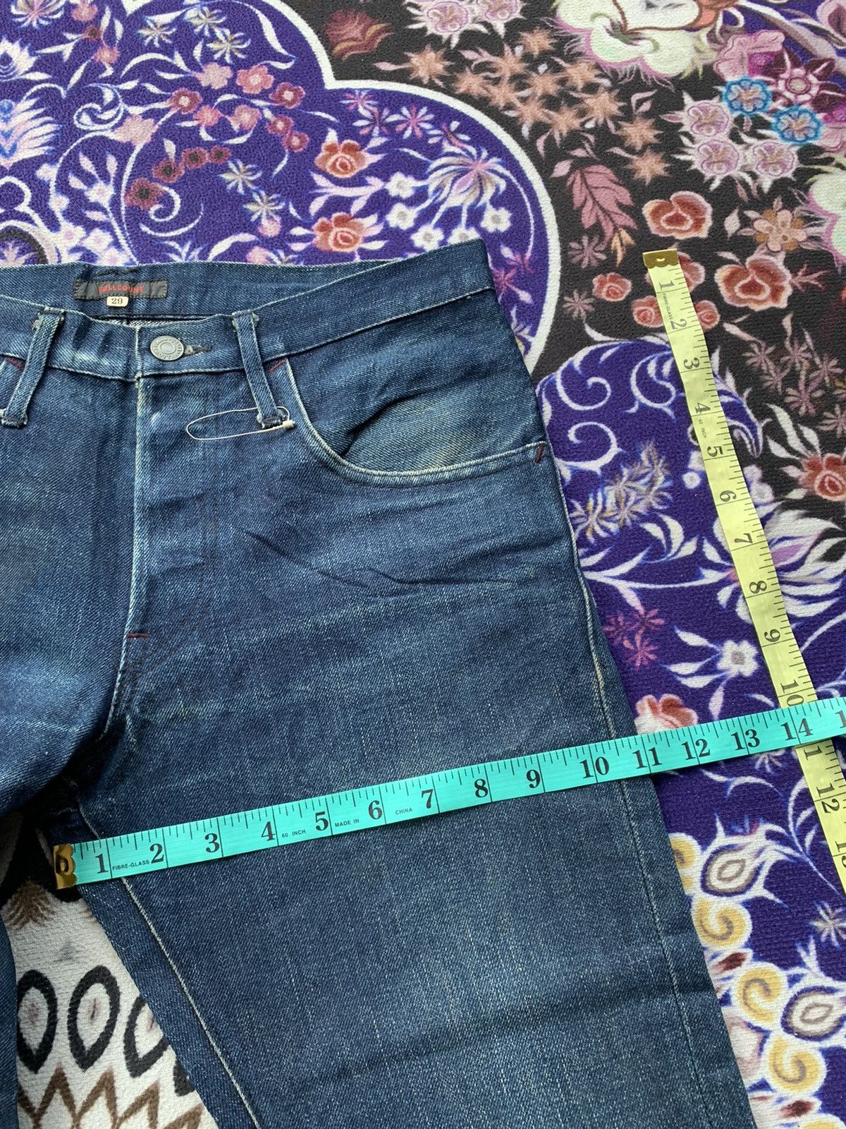 Full Count & Co. Vintage Flare Full Count Co Faded Wash Denim Size US 31 - 12 Thumbnail