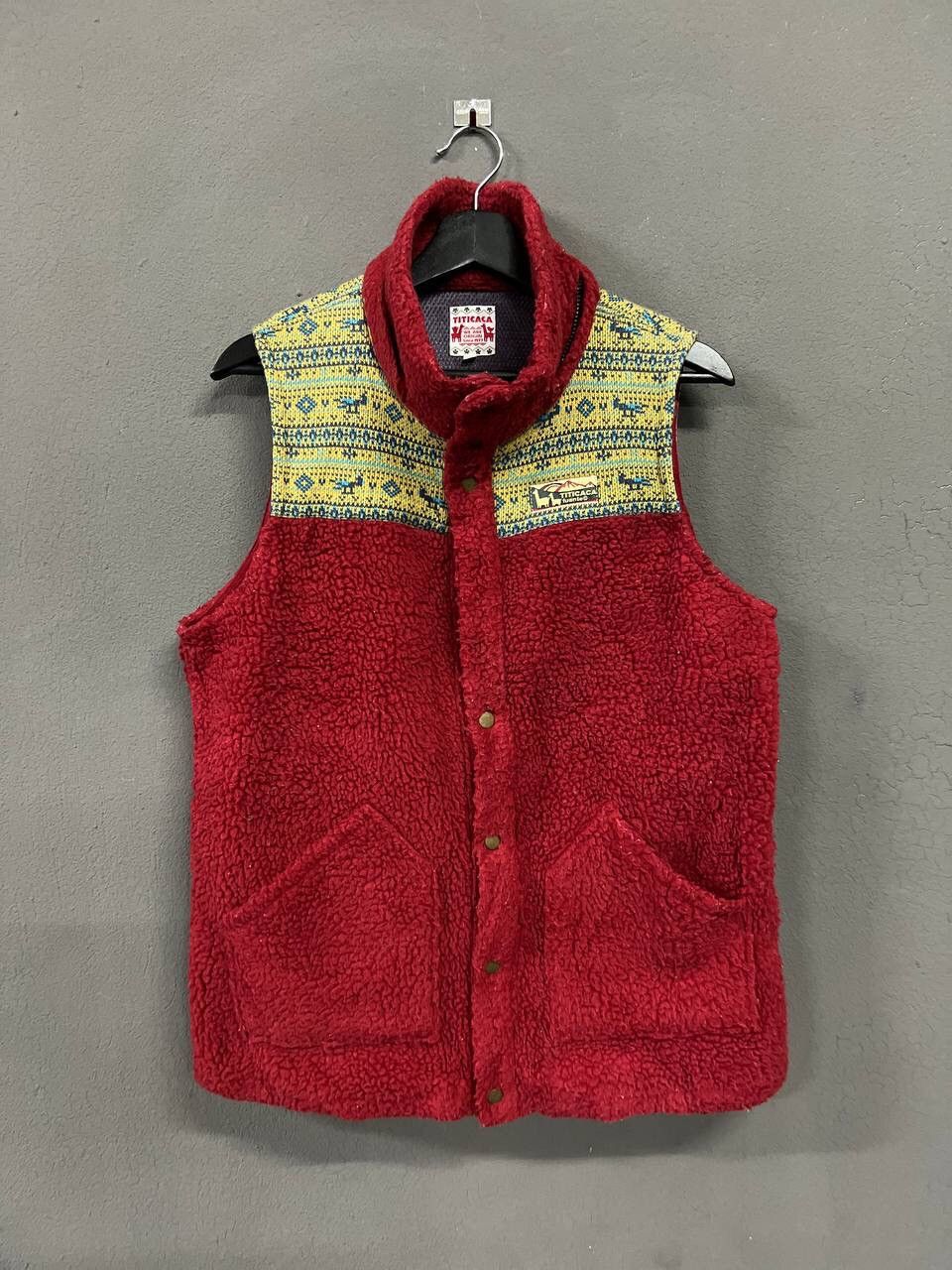 Japanese Brand TITICACA DEEP PILE FLEECE VEST JACKET Size US L / EU 52-54 / 3 - 1 Thumbnail