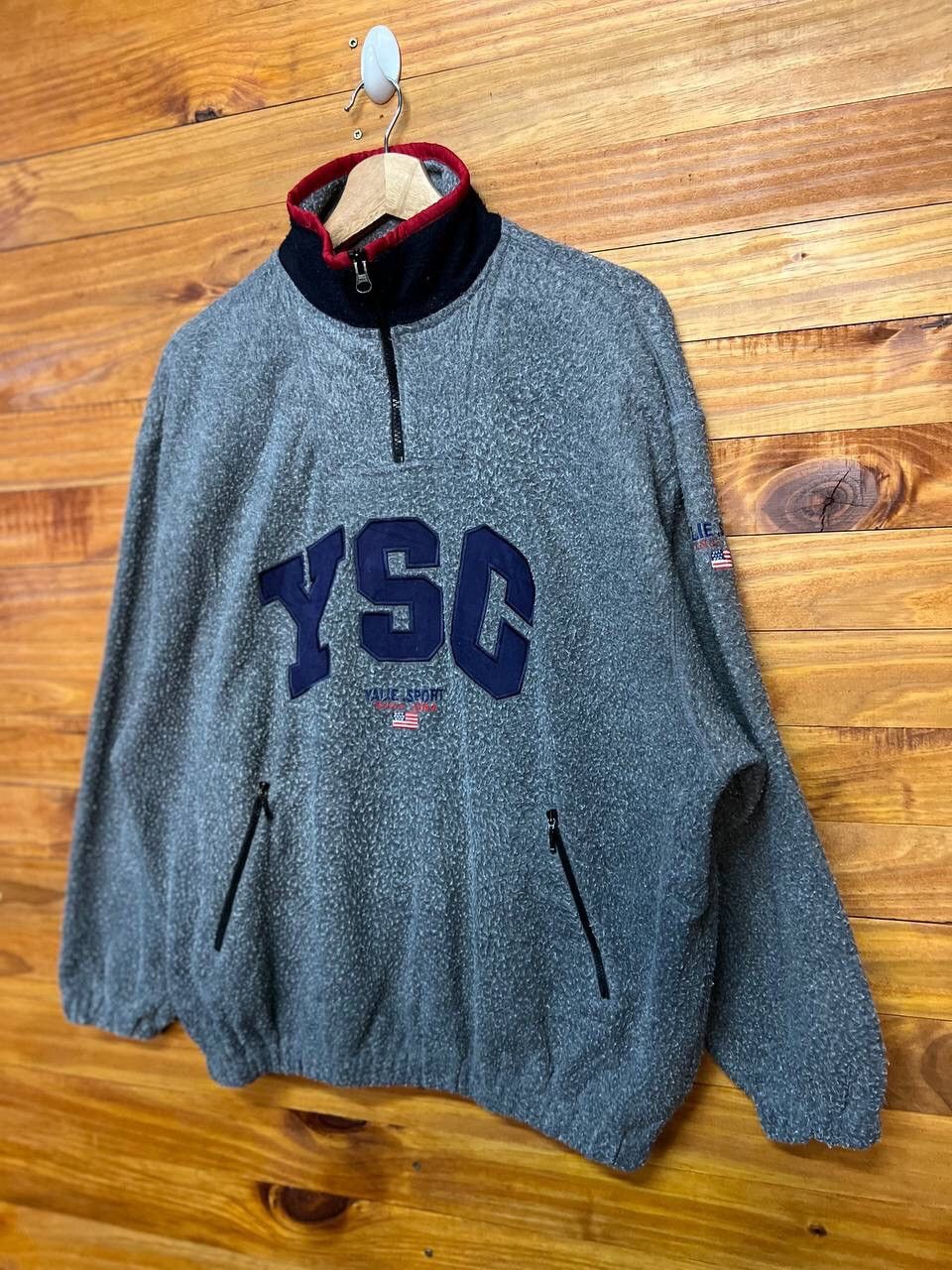 Japanese Brand YSC EMBROIDERY FLEECE JACKET Size US M / EU 48-50 / 2 - 3 Thumbnail