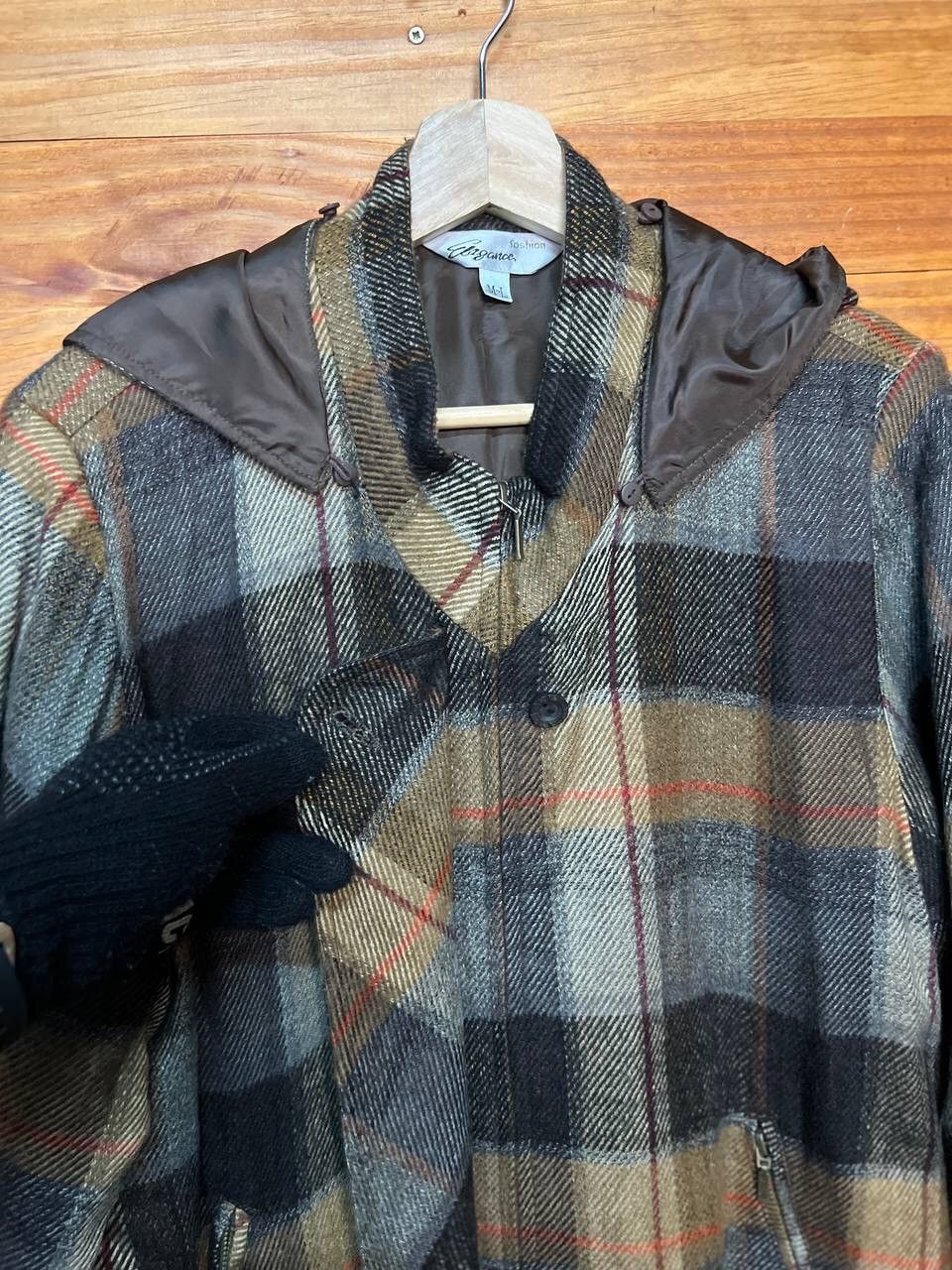 Japanese Brand ELEGANCE WOOL HOODIE JACKET Size US M / EU 48-50 / 2 - 8 Thumbnail