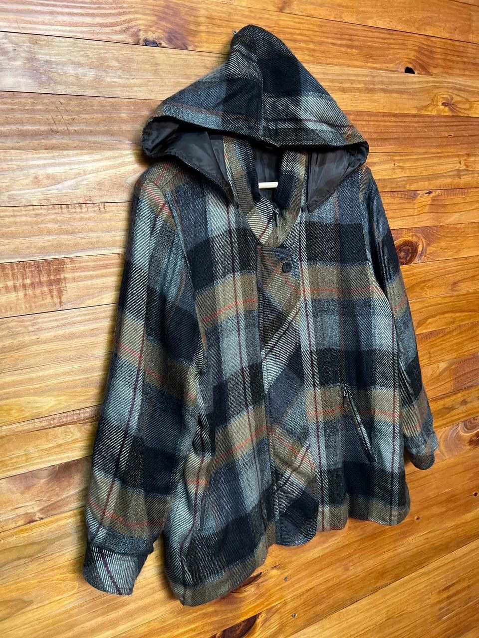 Japanese Brand ELEGANCE WOOL HOODIE JACKET Size US M / EU 48-50 / 2 - 2 Thumbnail
