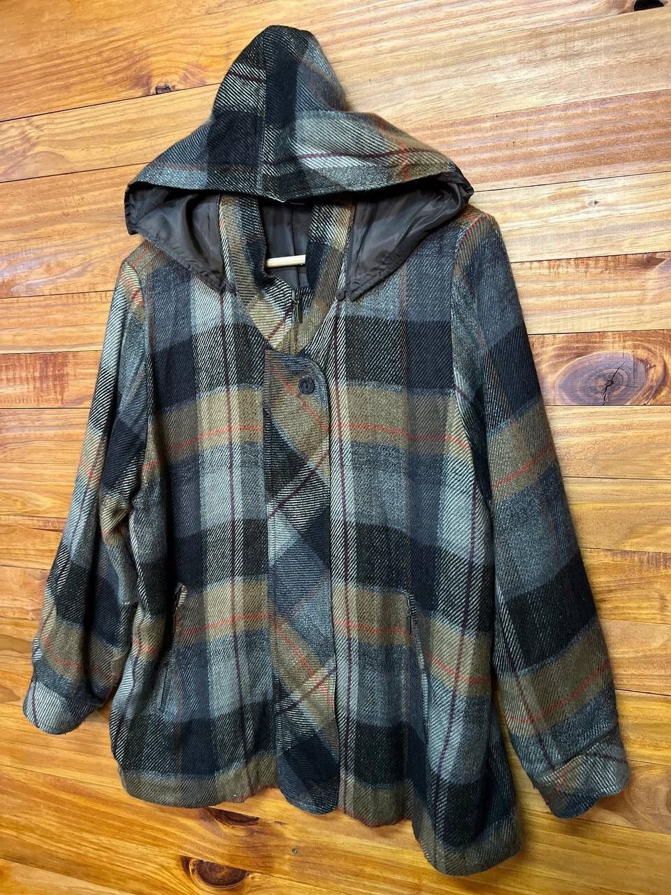 Japanese Brand ELEGANCE WOOL HOODIE JACKET Size US M / EU 48-50 / 2 - 3 Thumbnail