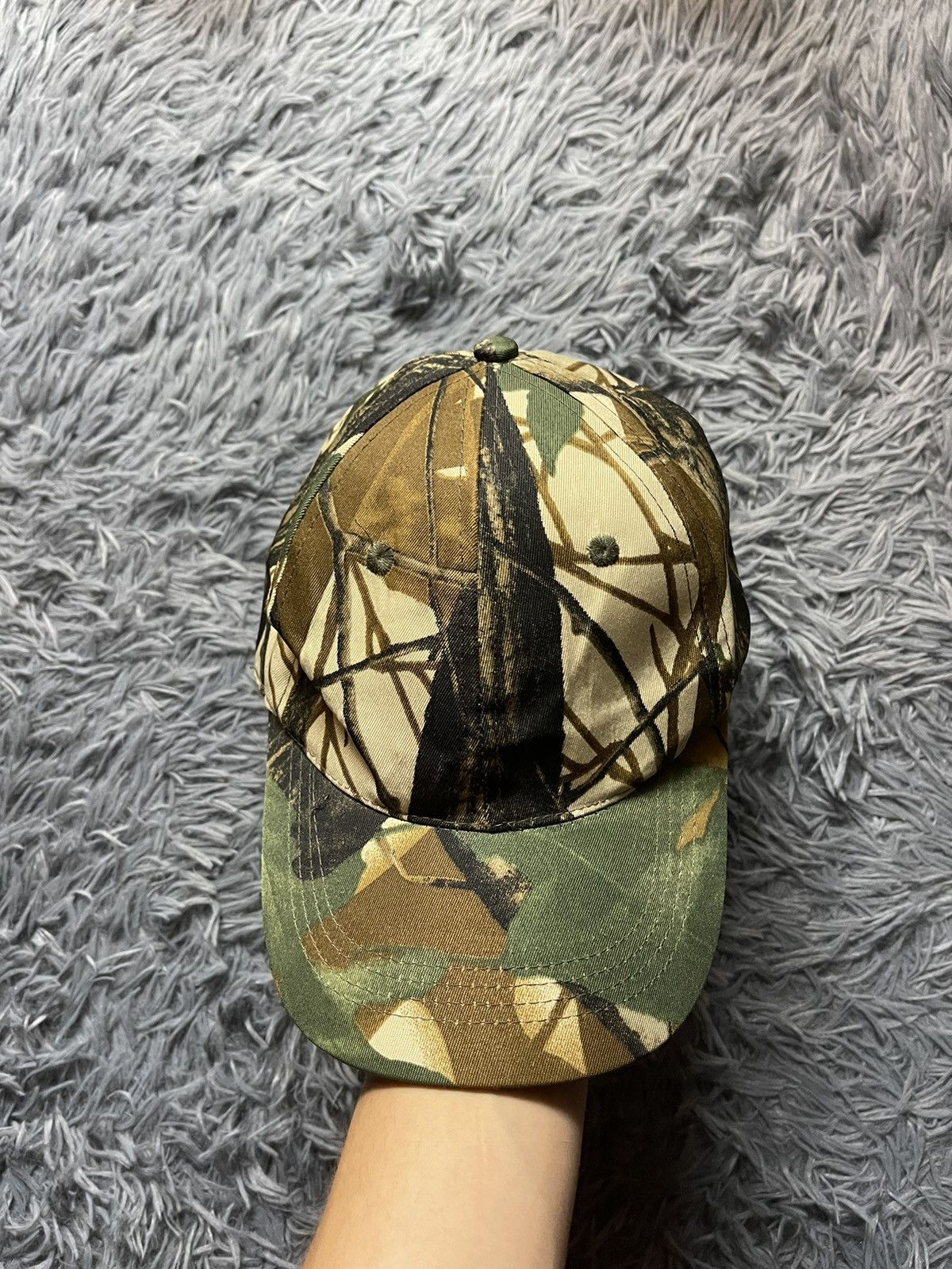 Vintage Camo Real Tree military style hunting cap Size ONE SIZE - 1 Thumbnail